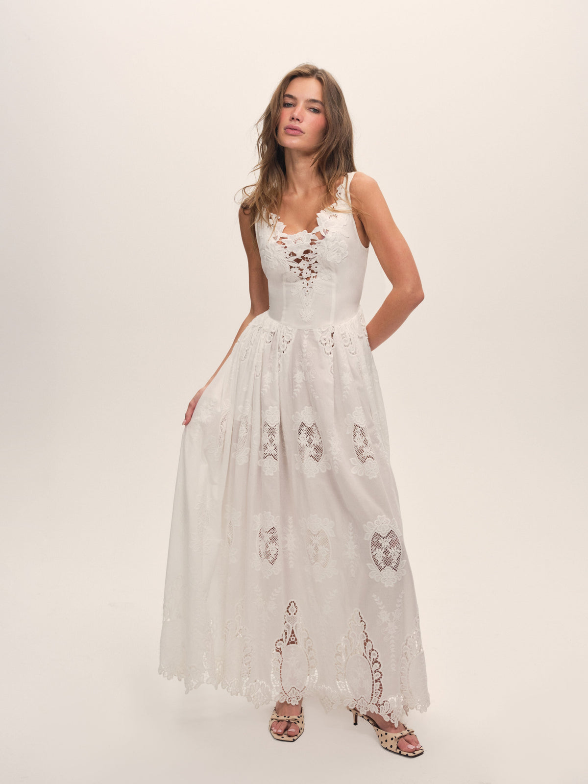 Nicola Maxi Dress - White