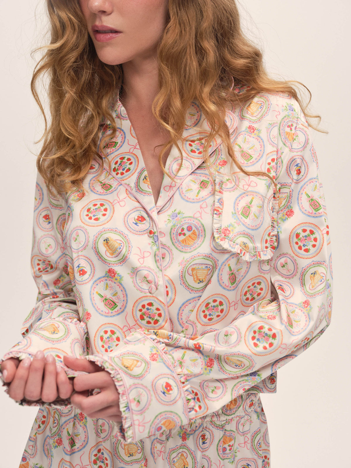 Lailah PJ Set - Cream