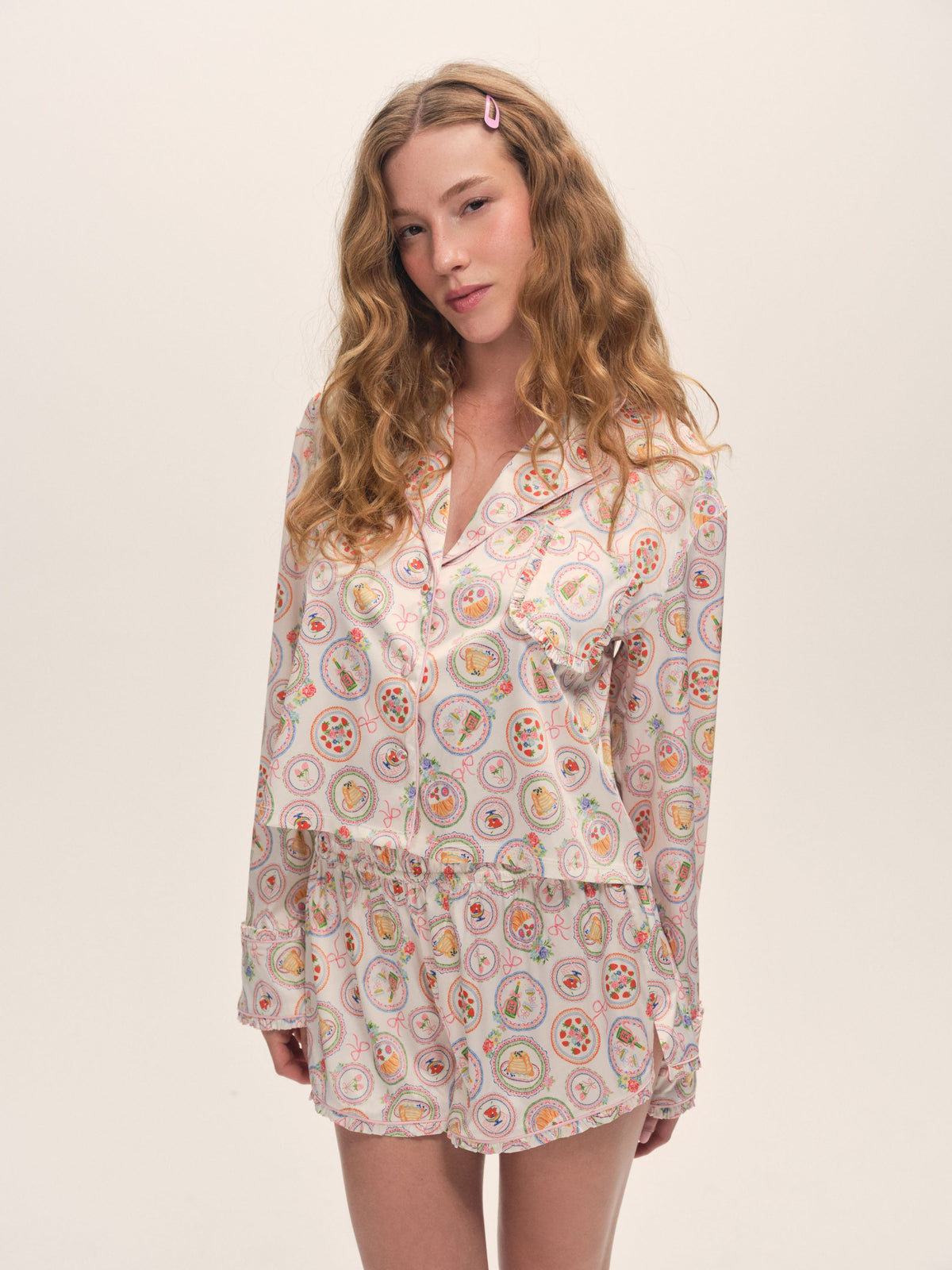 Lailah PJ Set - Cream