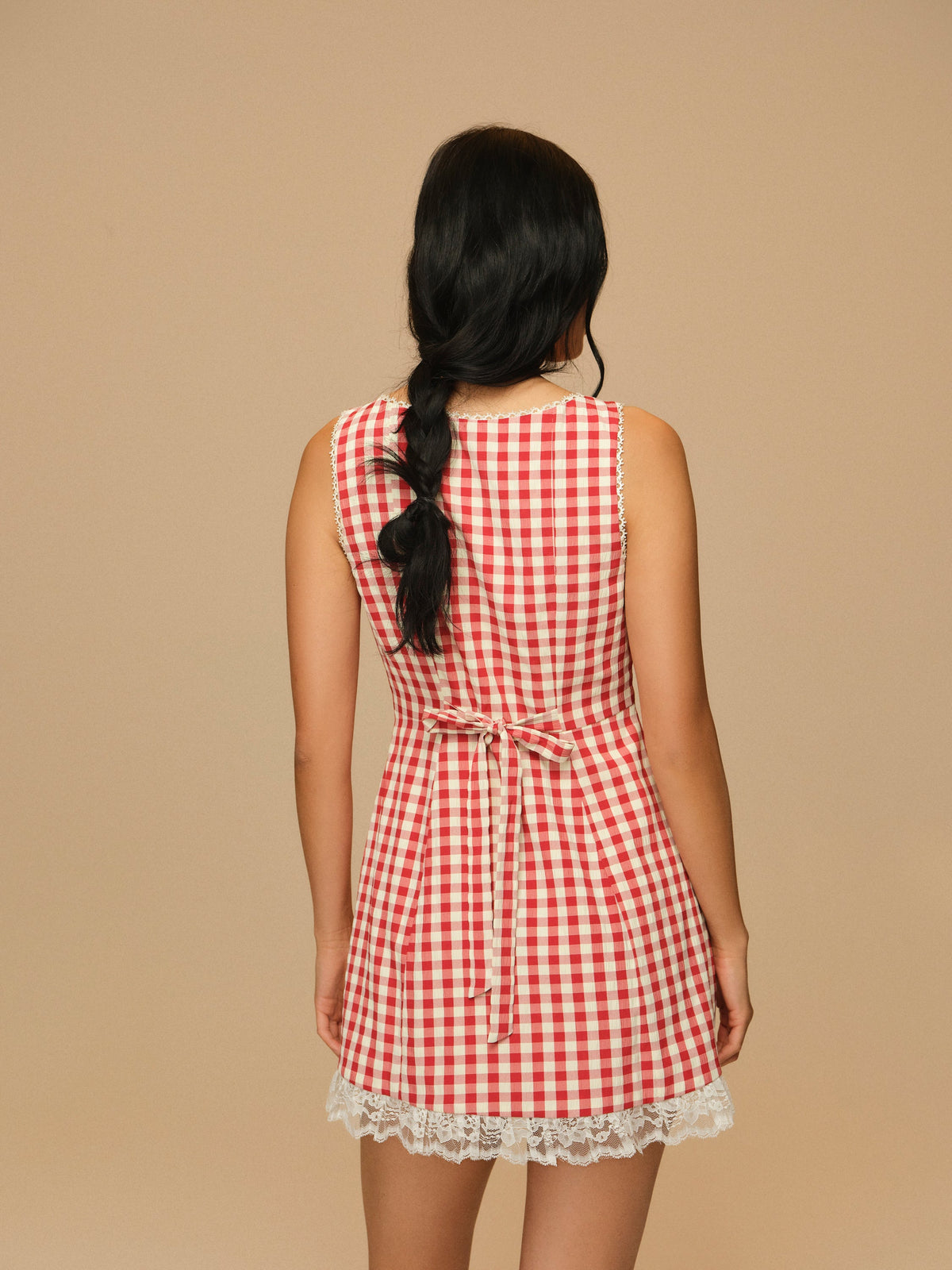 Venus Mini Dress - Red Gingham