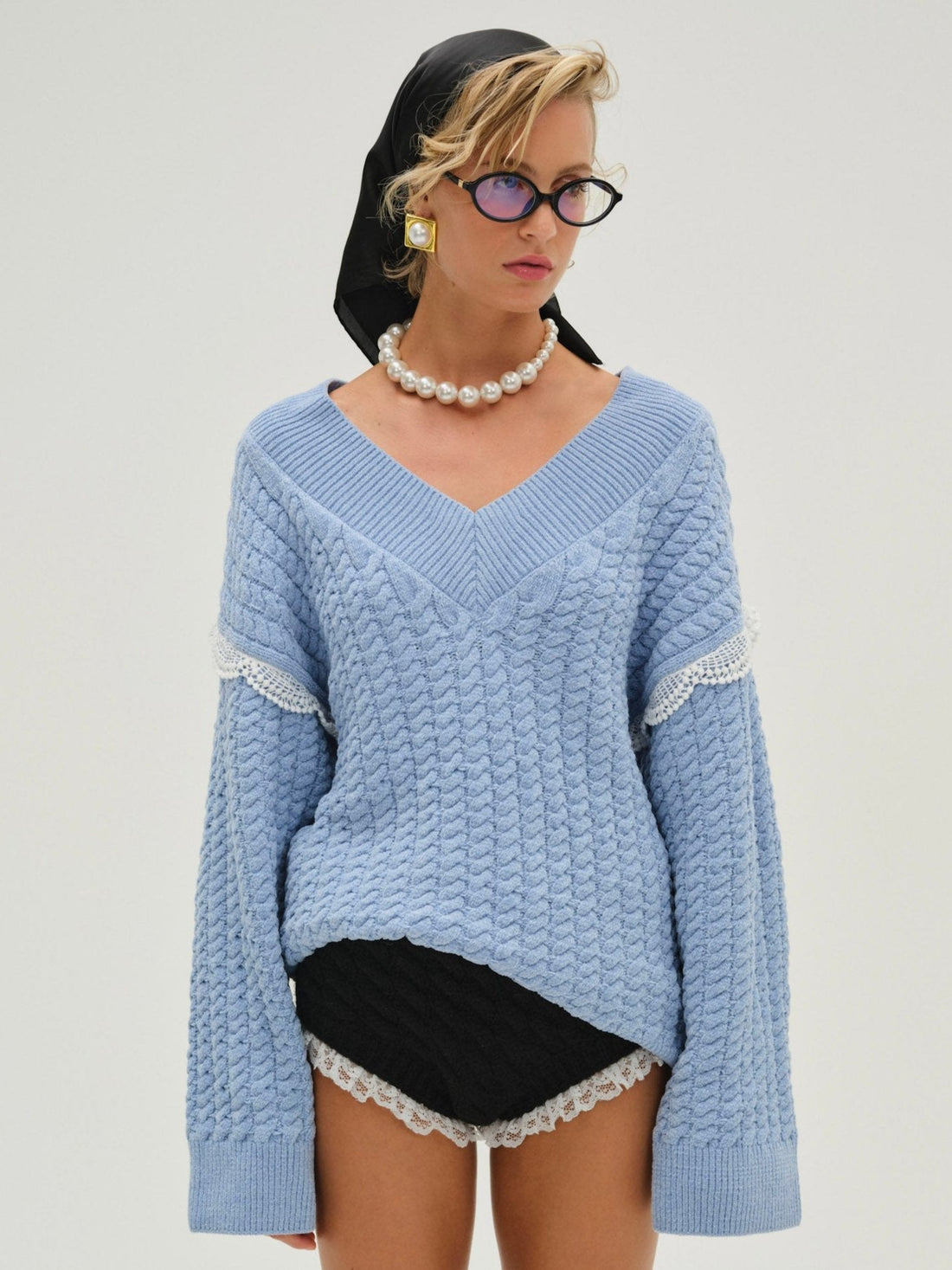 Tierra Oversized V-Neck Sweater