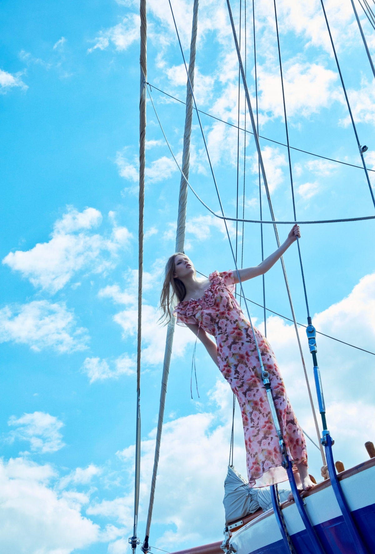 Fallen Floral Maxi Dress - Pink