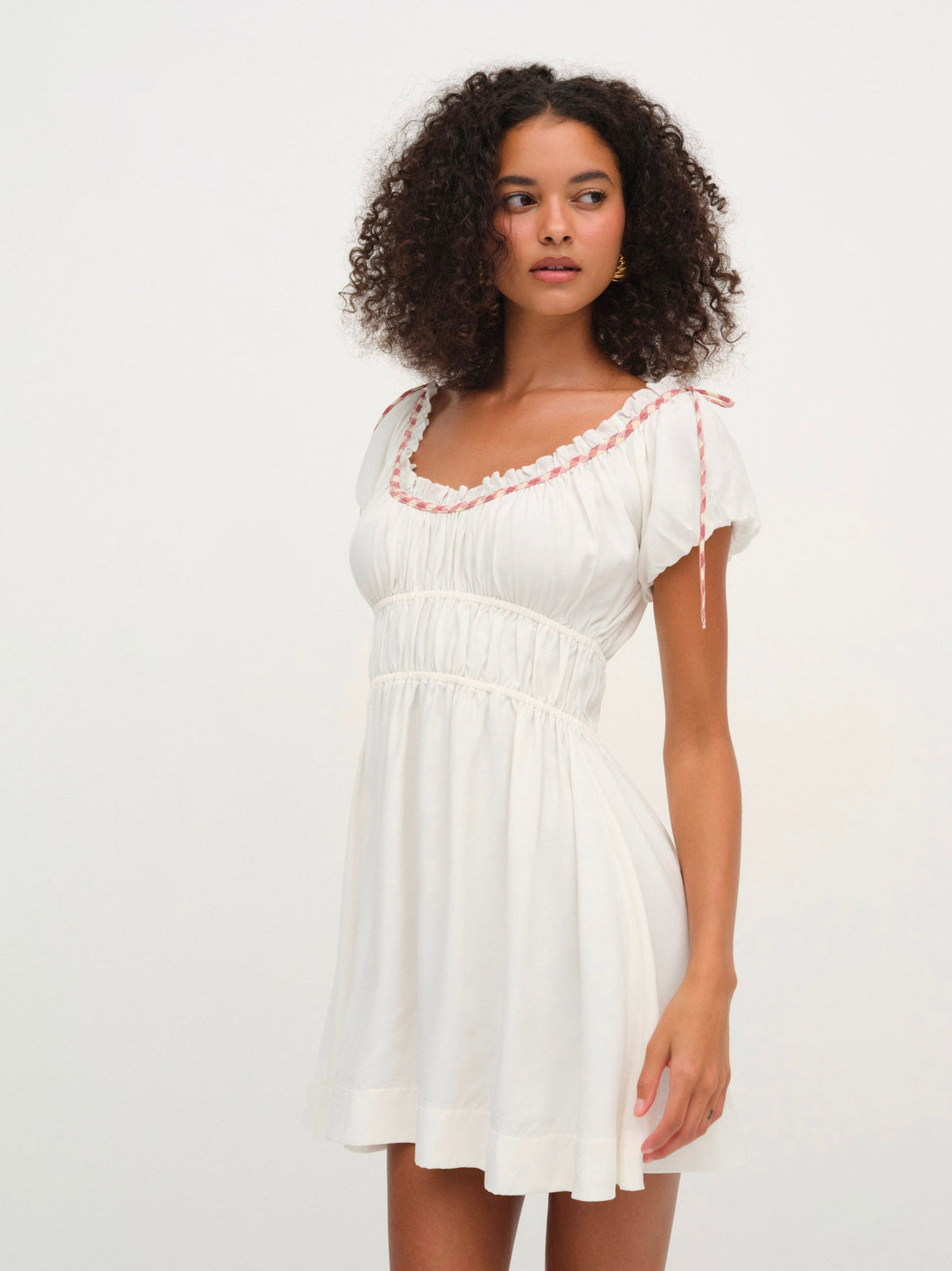 Georgia Corset Slip Dress - Red