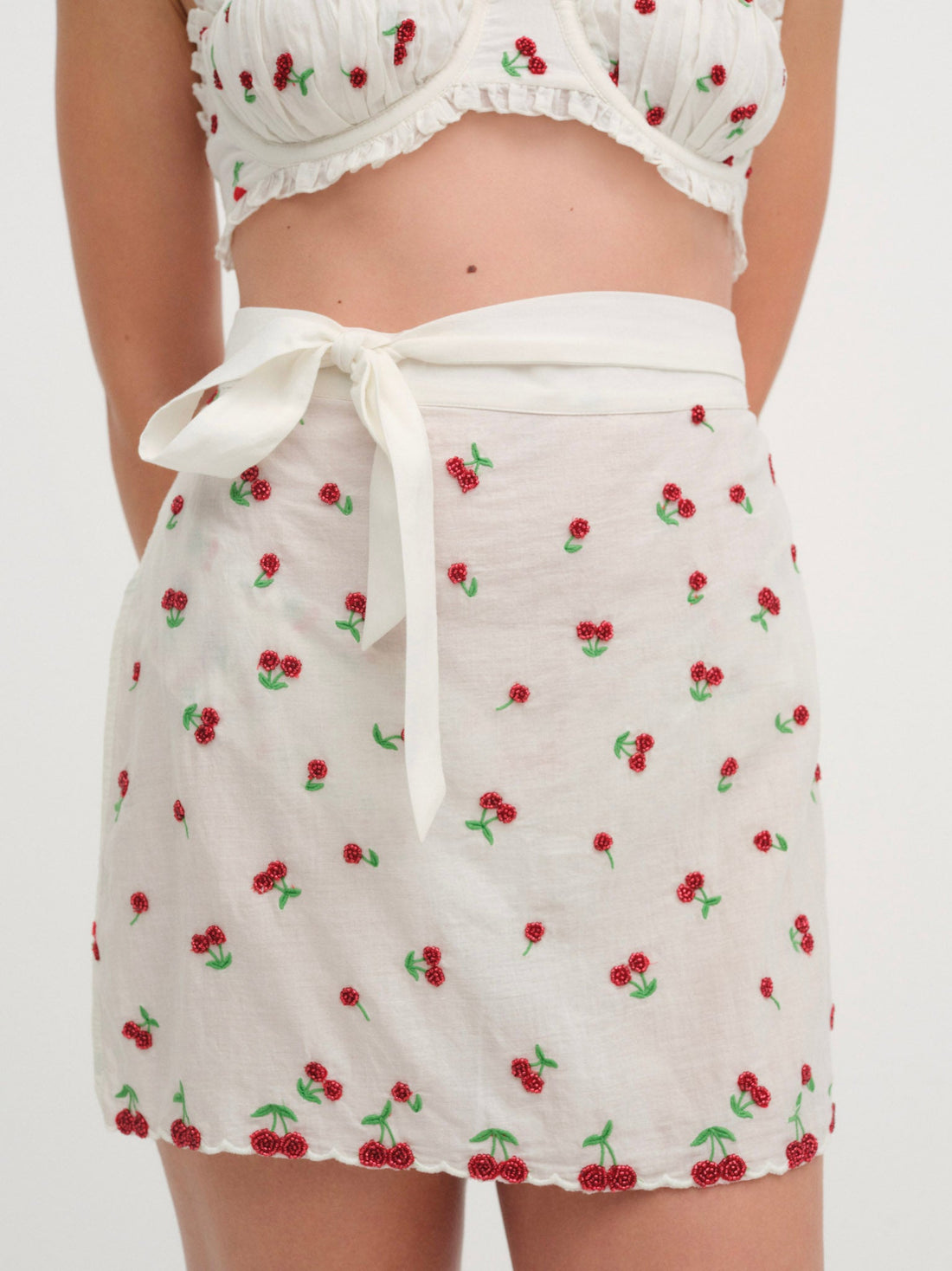 Beaded Cherries Apron