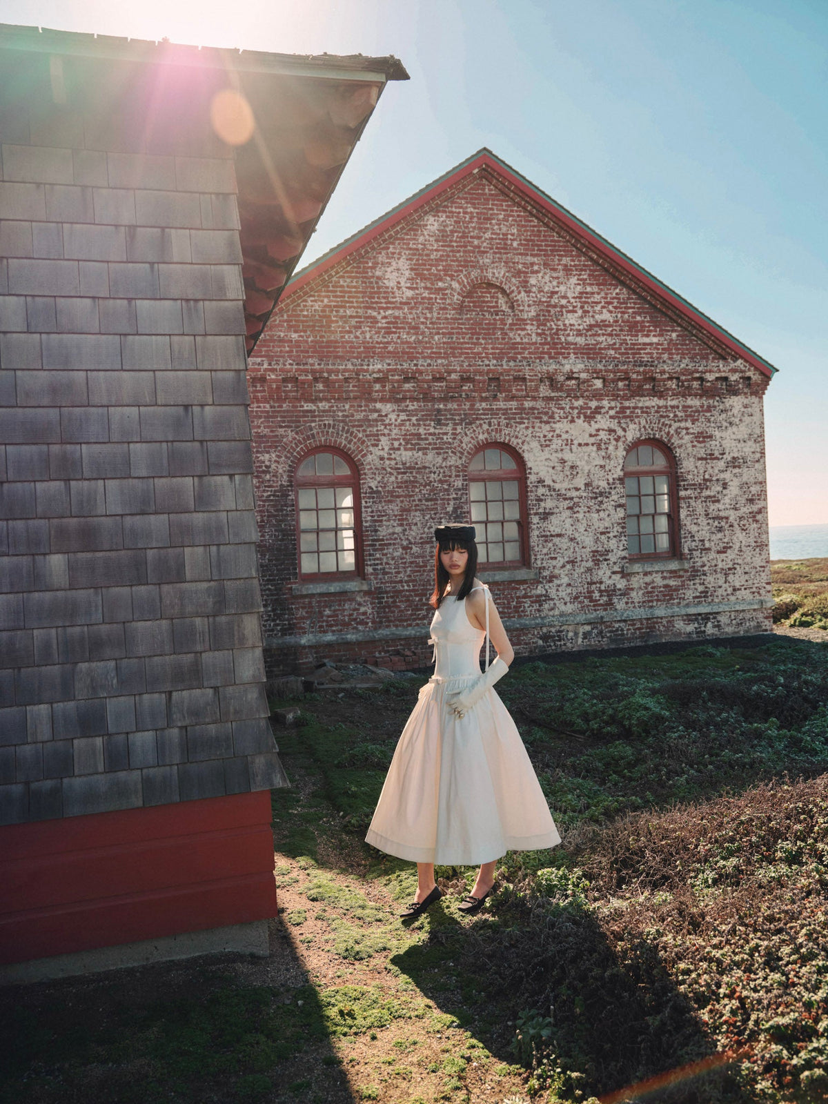 Mollie Midi Dress - Cream