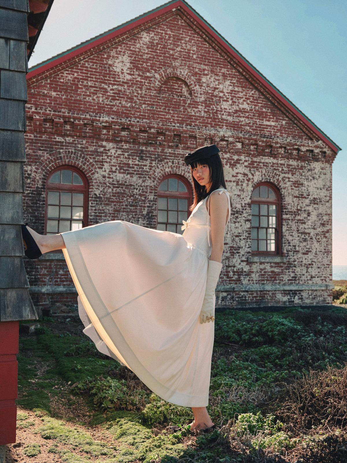 Mollie Midi Dress - Cream