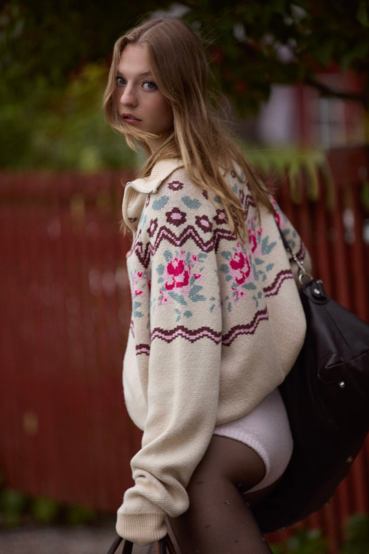 Ski Lodge Zip-Up Sweater - Cream
