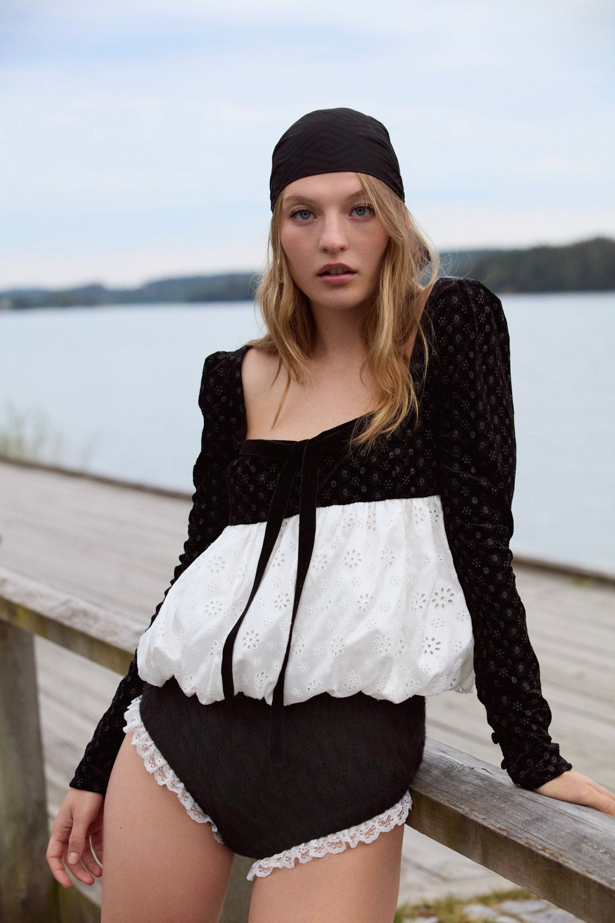 Elisa Bubble Top - White