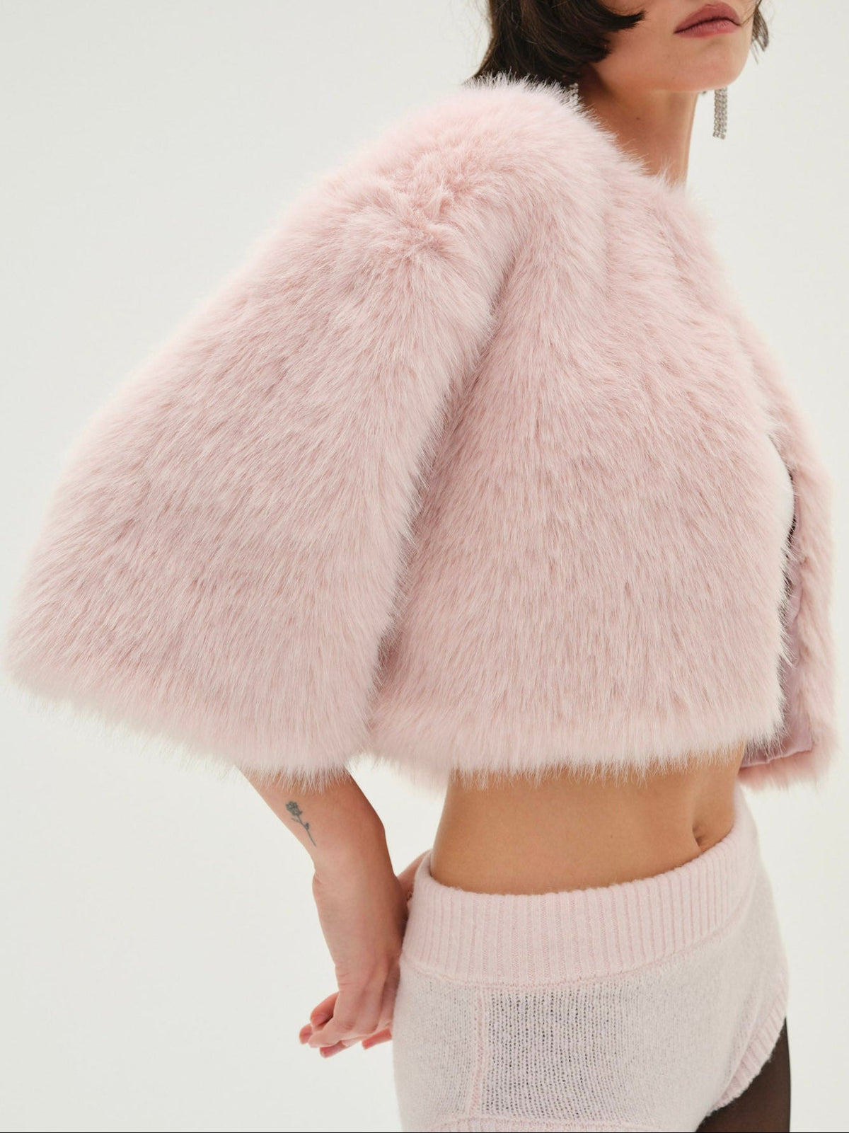 Amina Fur Jacket - Pink