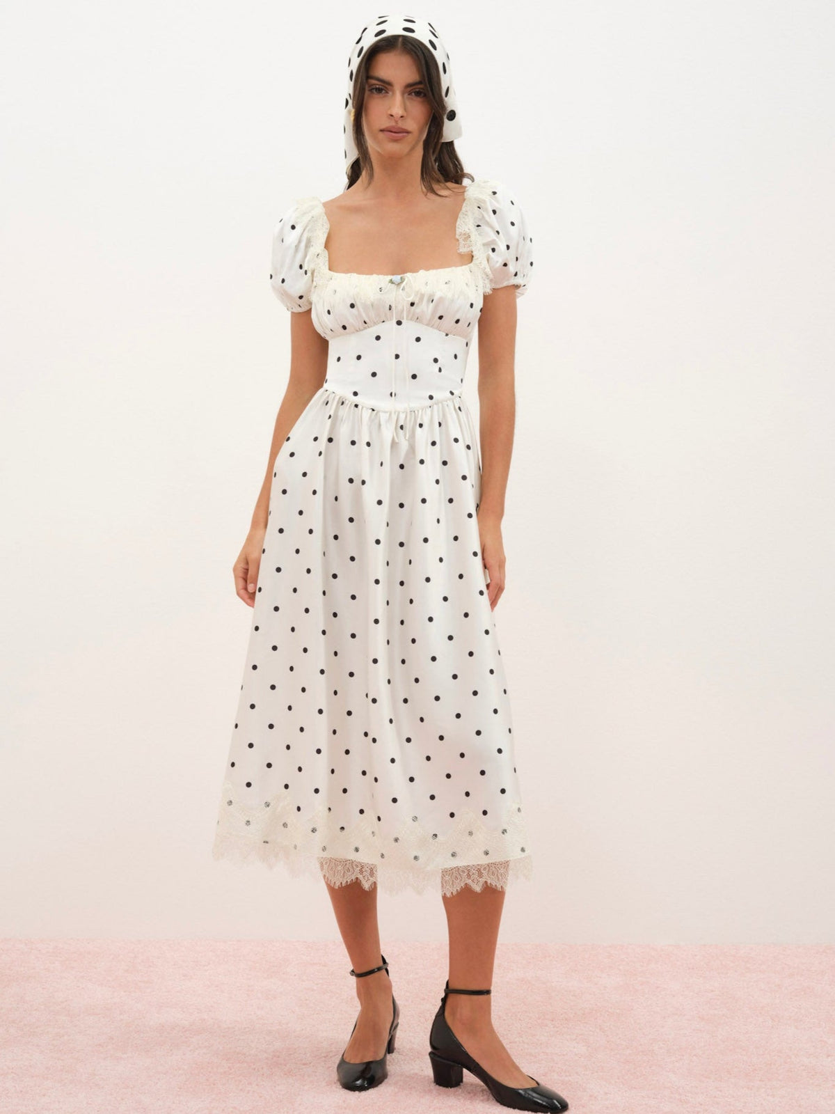 Ines Midi Dress - Cream