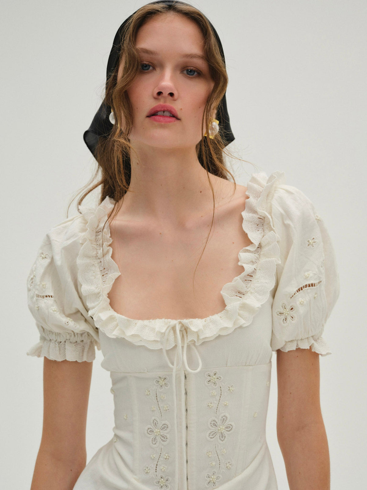 Adelie Midi Dress - White