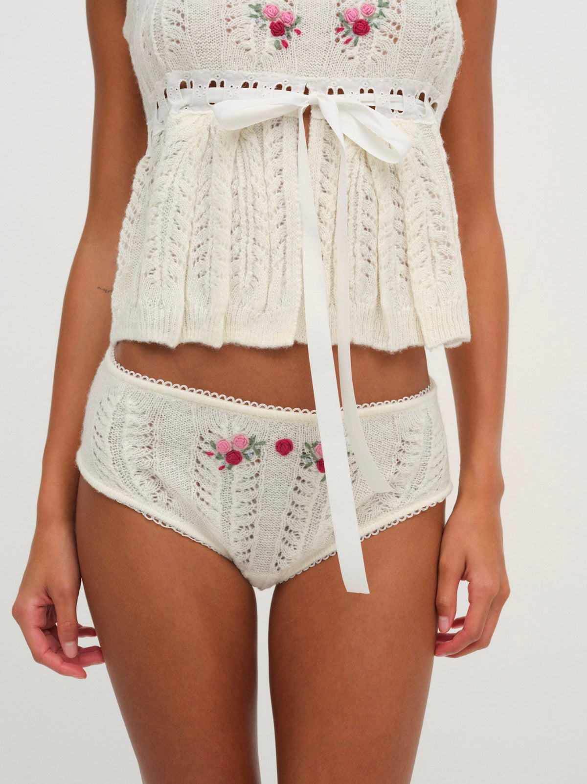 Nathalie Cheeky Panty - White