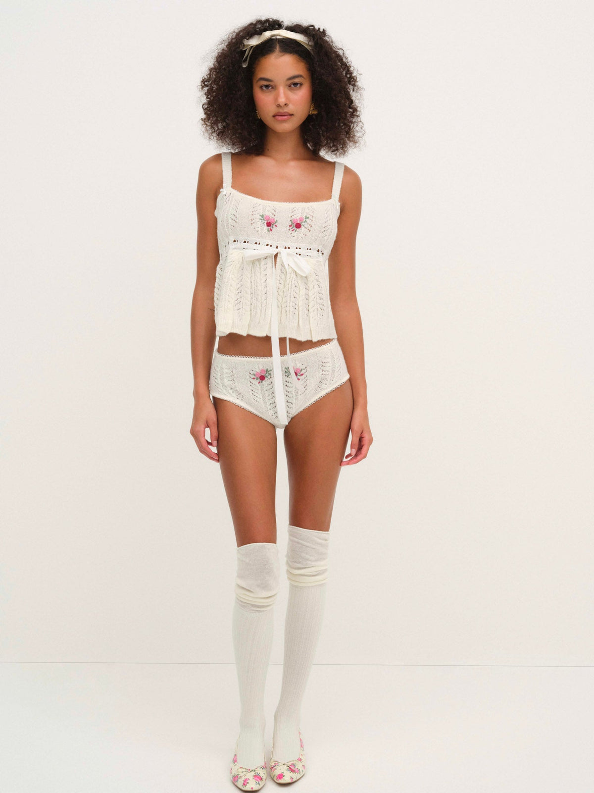 Nathalie Cheeky Panty - White