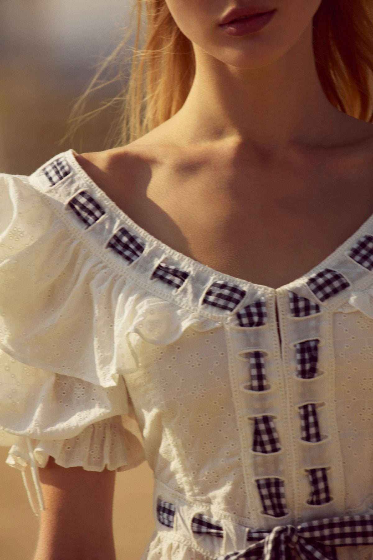 Ruby Ribbon Top - White