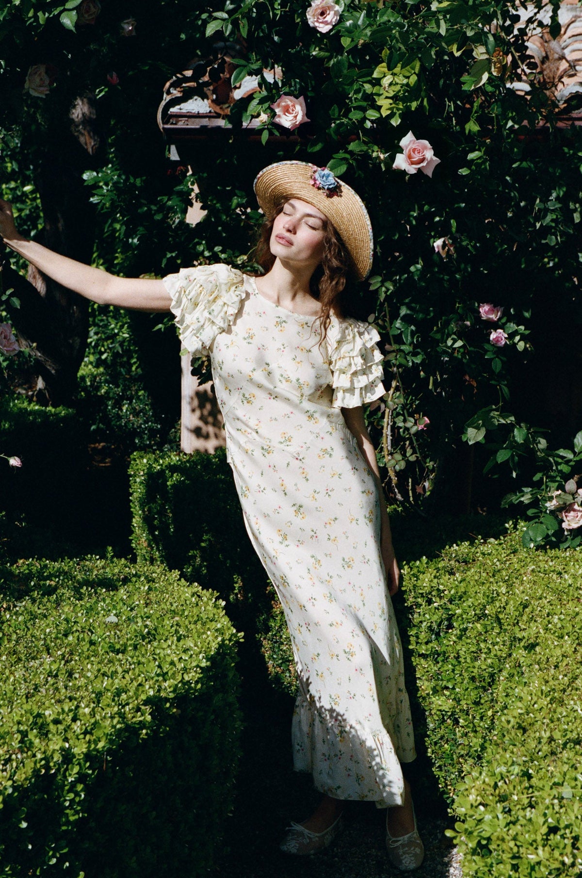 Liam Floral Maxi Dress - Butter