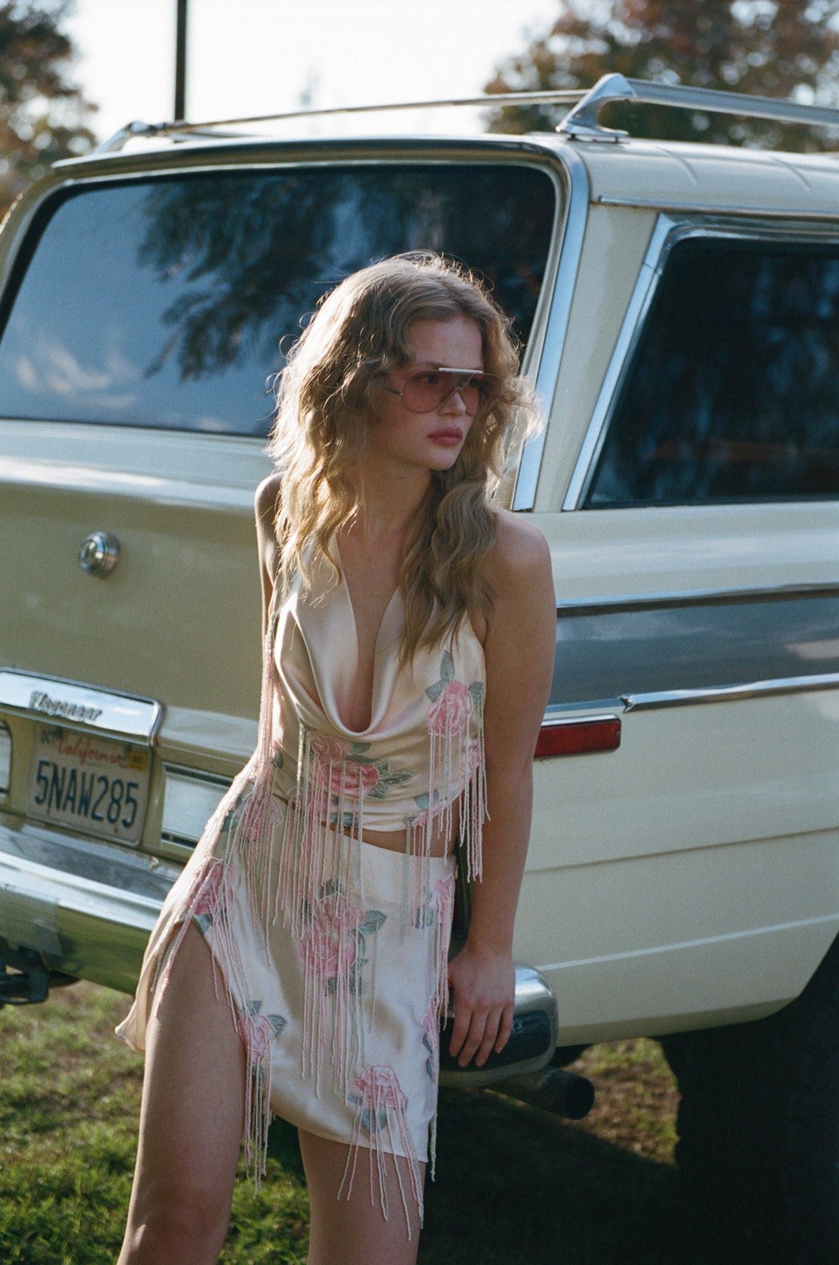Odessa Mini Skirt - Peach