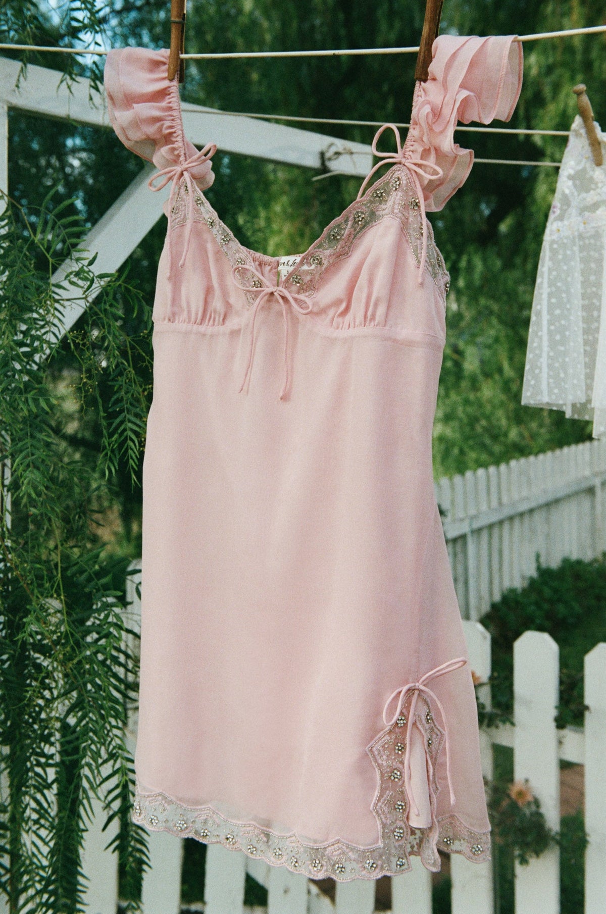 Bella Sparkle Slip Dress - Light Pink