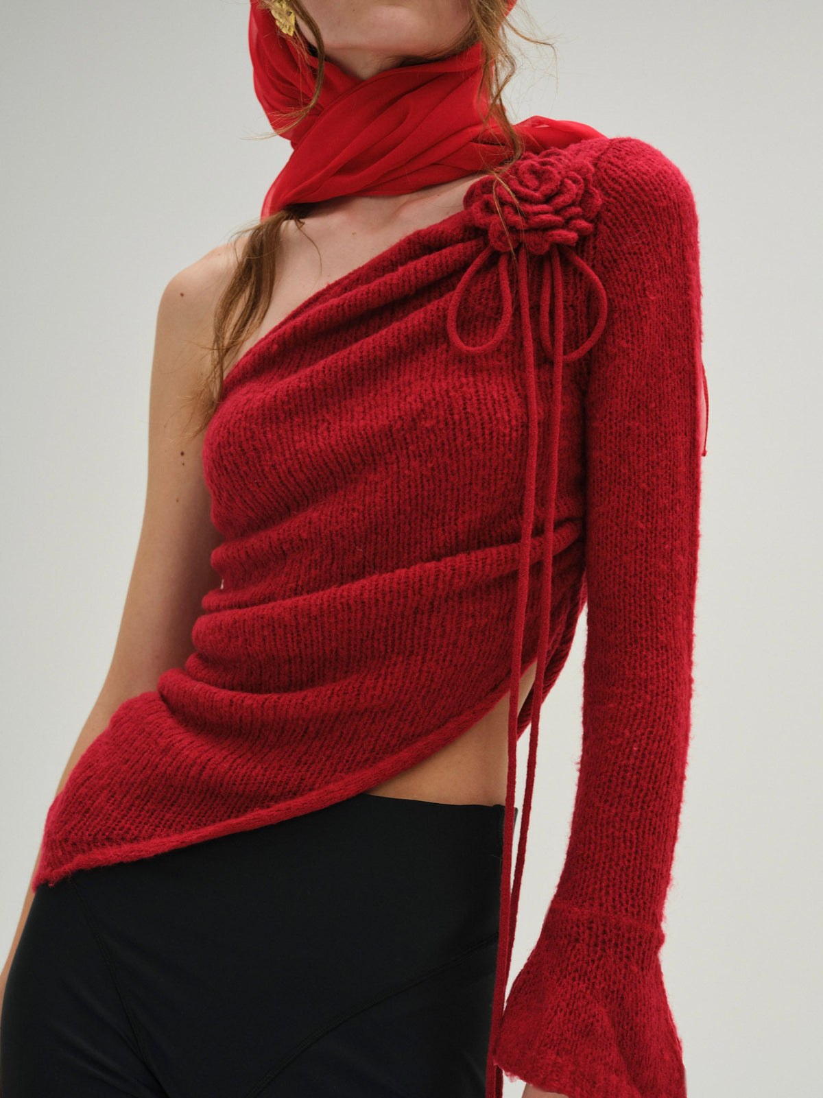 Ayanna Knit Top - Red