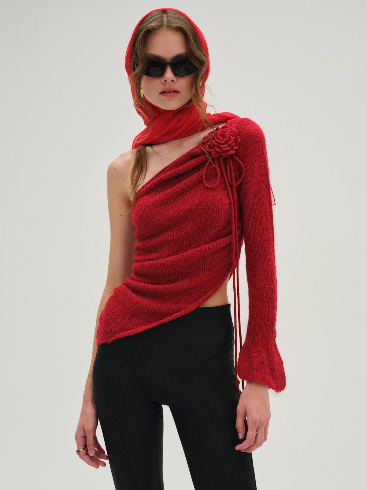 Ayanna Knit Top - Red