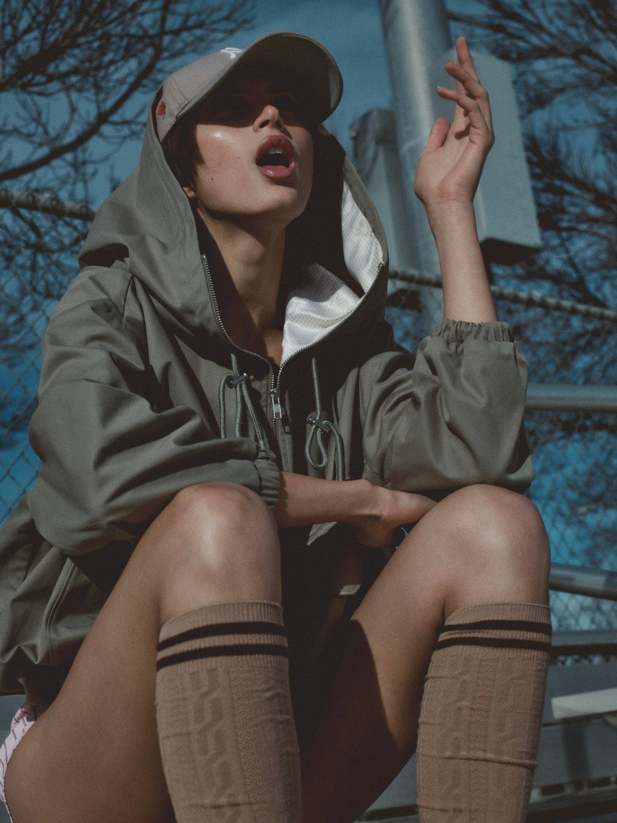 Alessia Pullover Jacket - Green