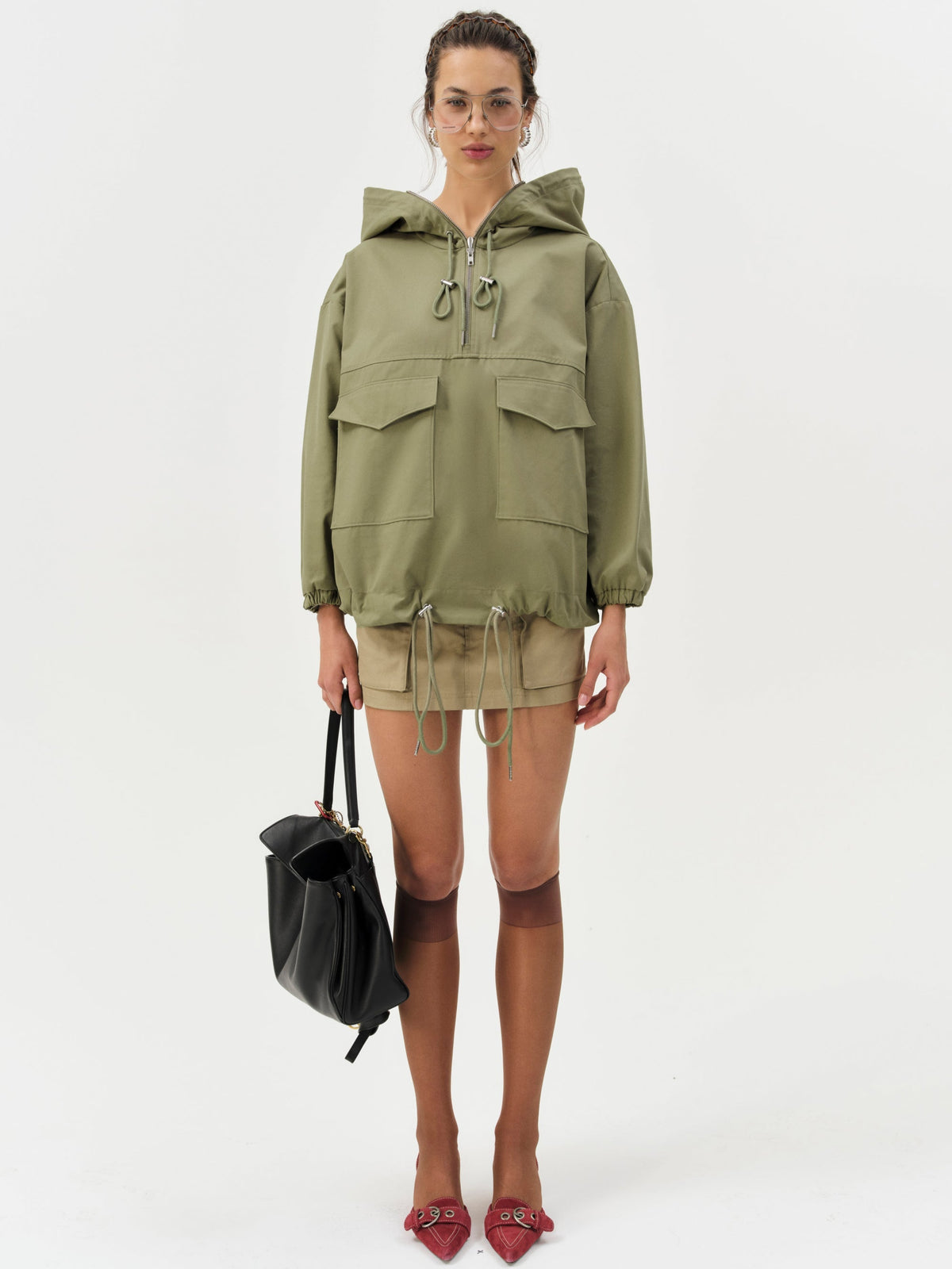 Alessia Pullover Jacket - Green