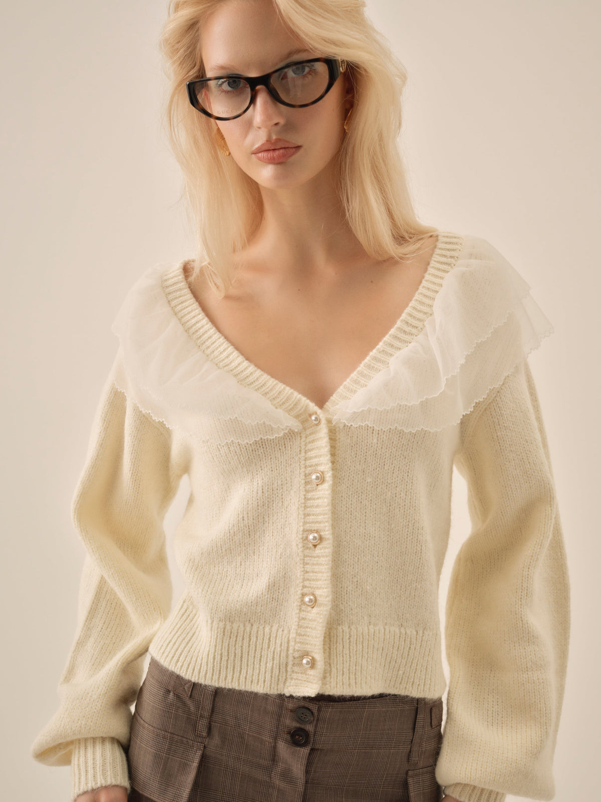Aster Knit Cardigan - Cream