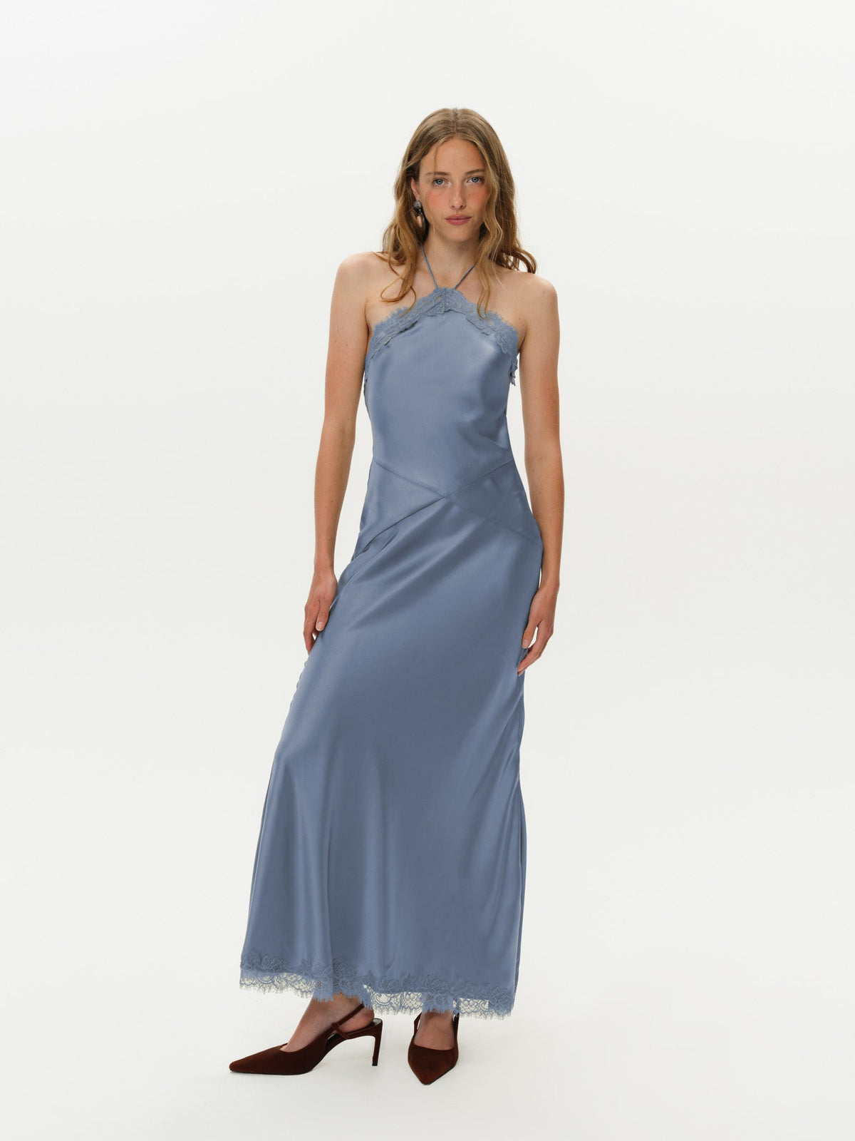 Jessica Maxi Dress - Slate Blue