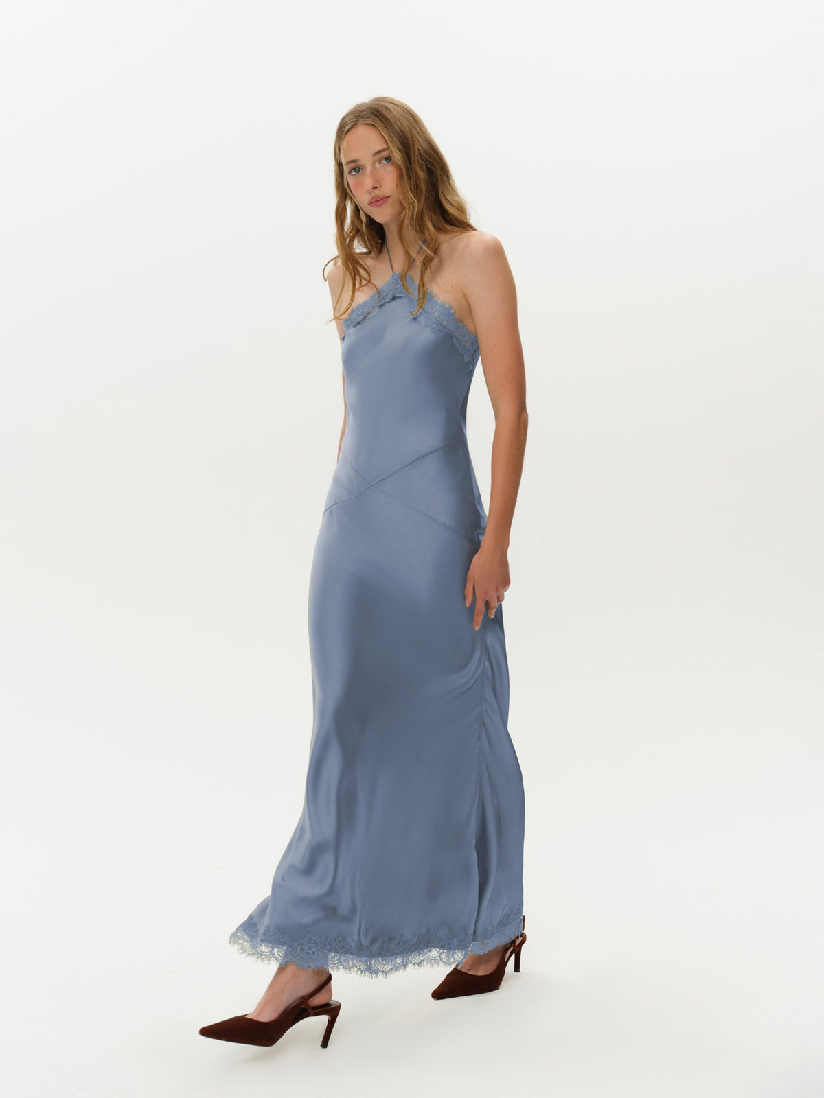 Jessica Maxi Dress - Slate Blue