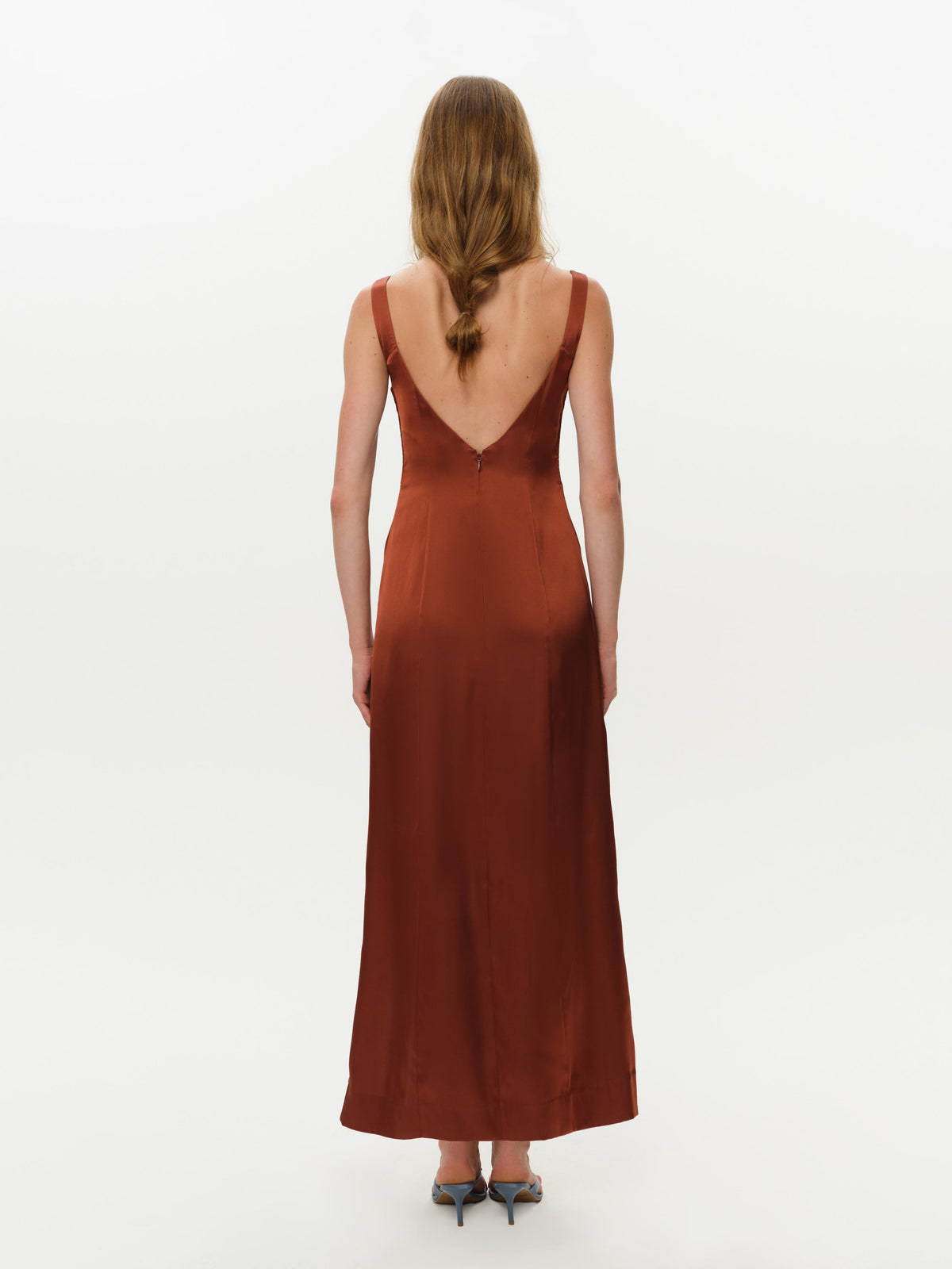 Margo Maxi Dress and Shawl Set - Rust