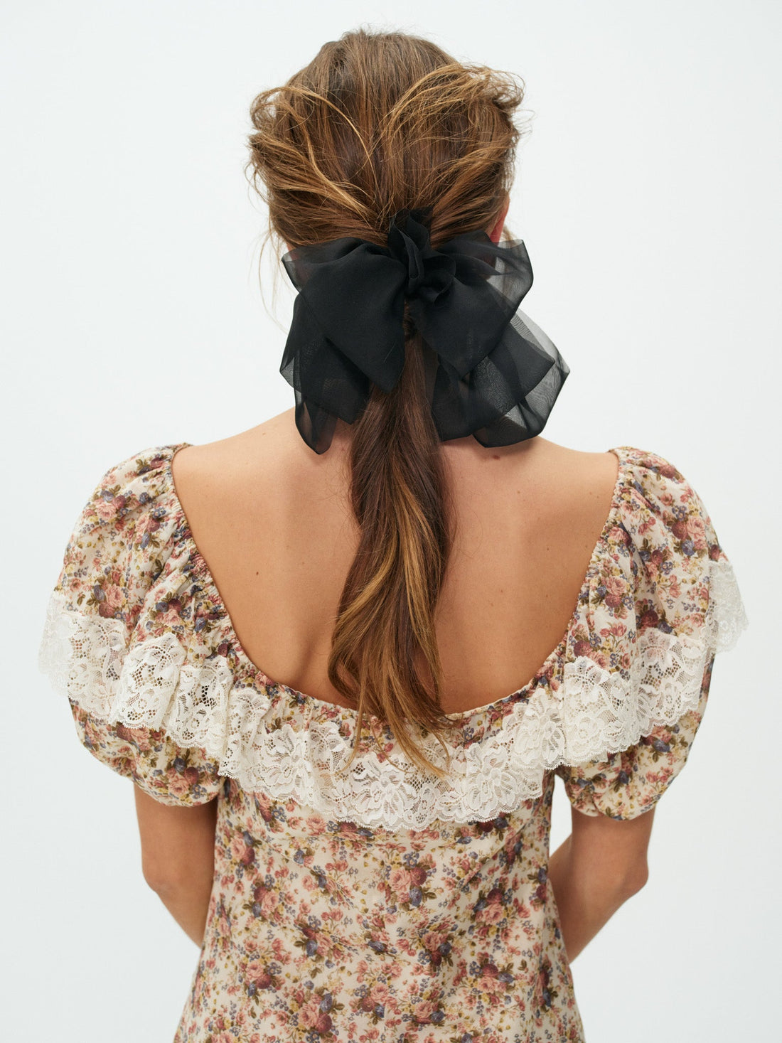 Amber Tulle Hair Bow