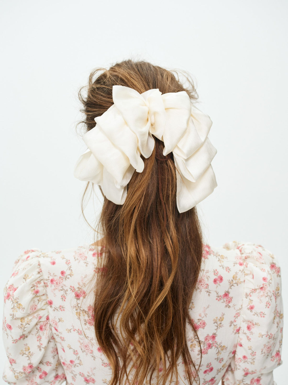 Amber Satin Hair Bow
