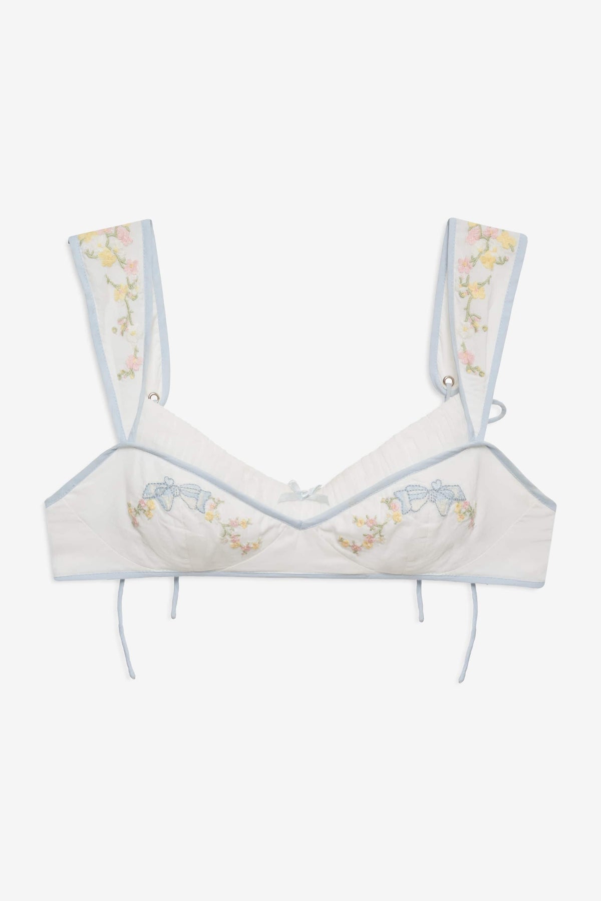 Baby Bows Bra Top - White