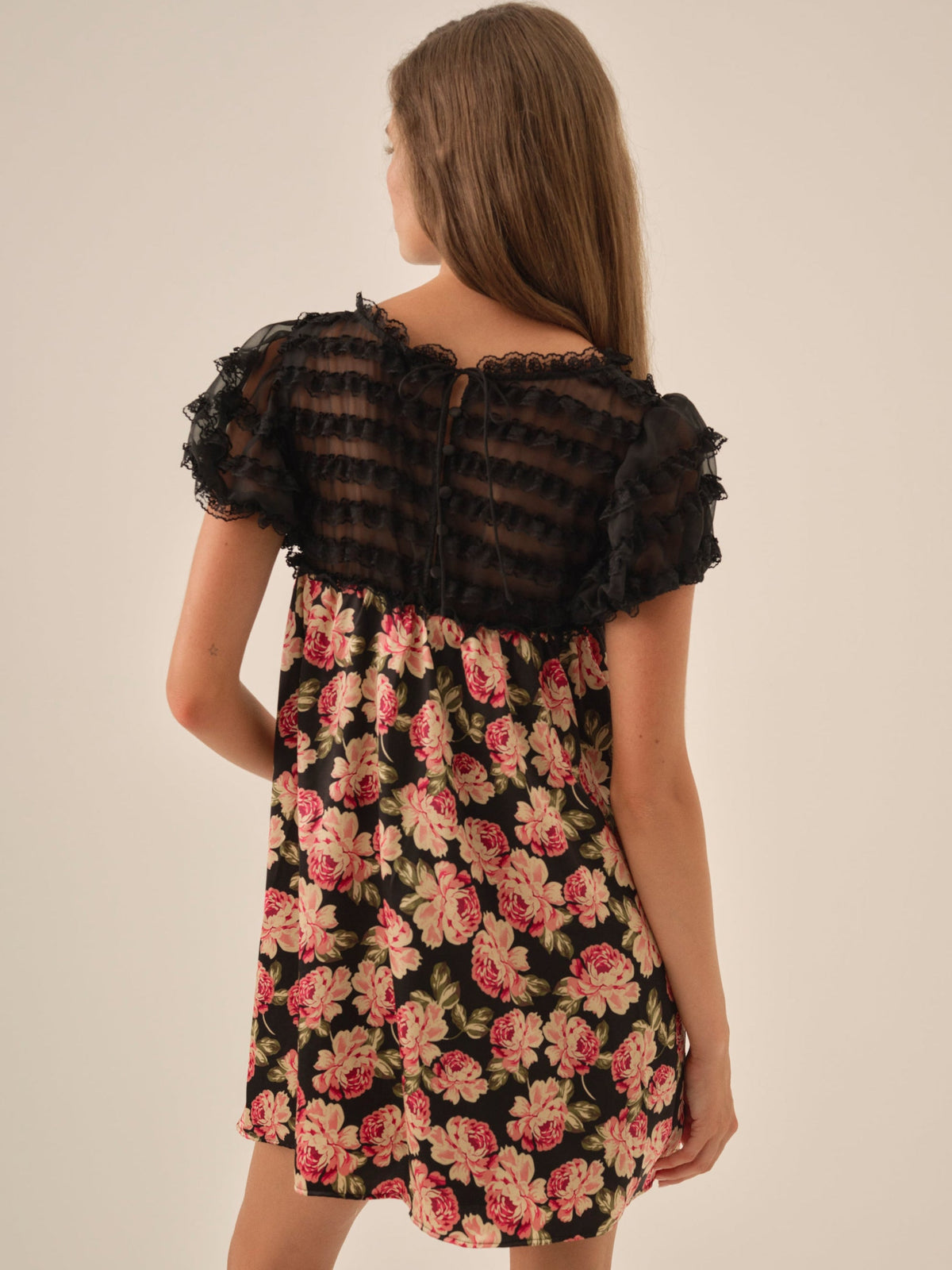Belmond Floral Mini Dress - Black