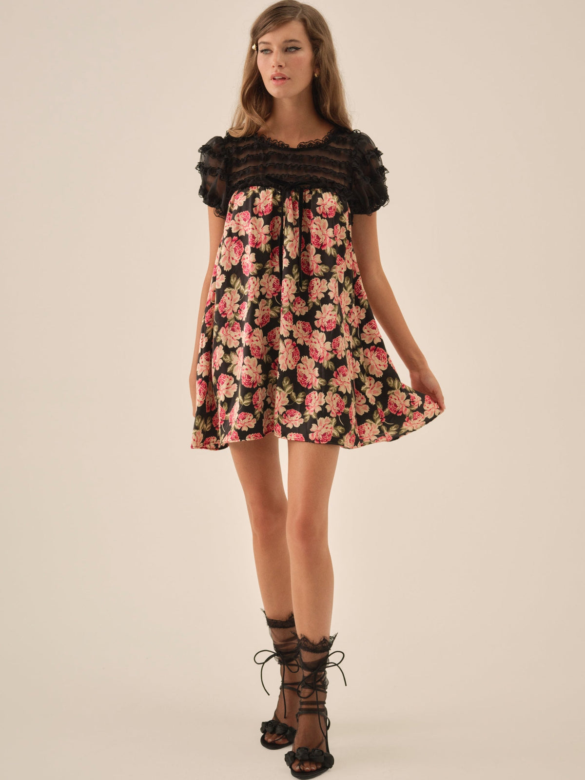 Belmond Floral Mini Dress - Black