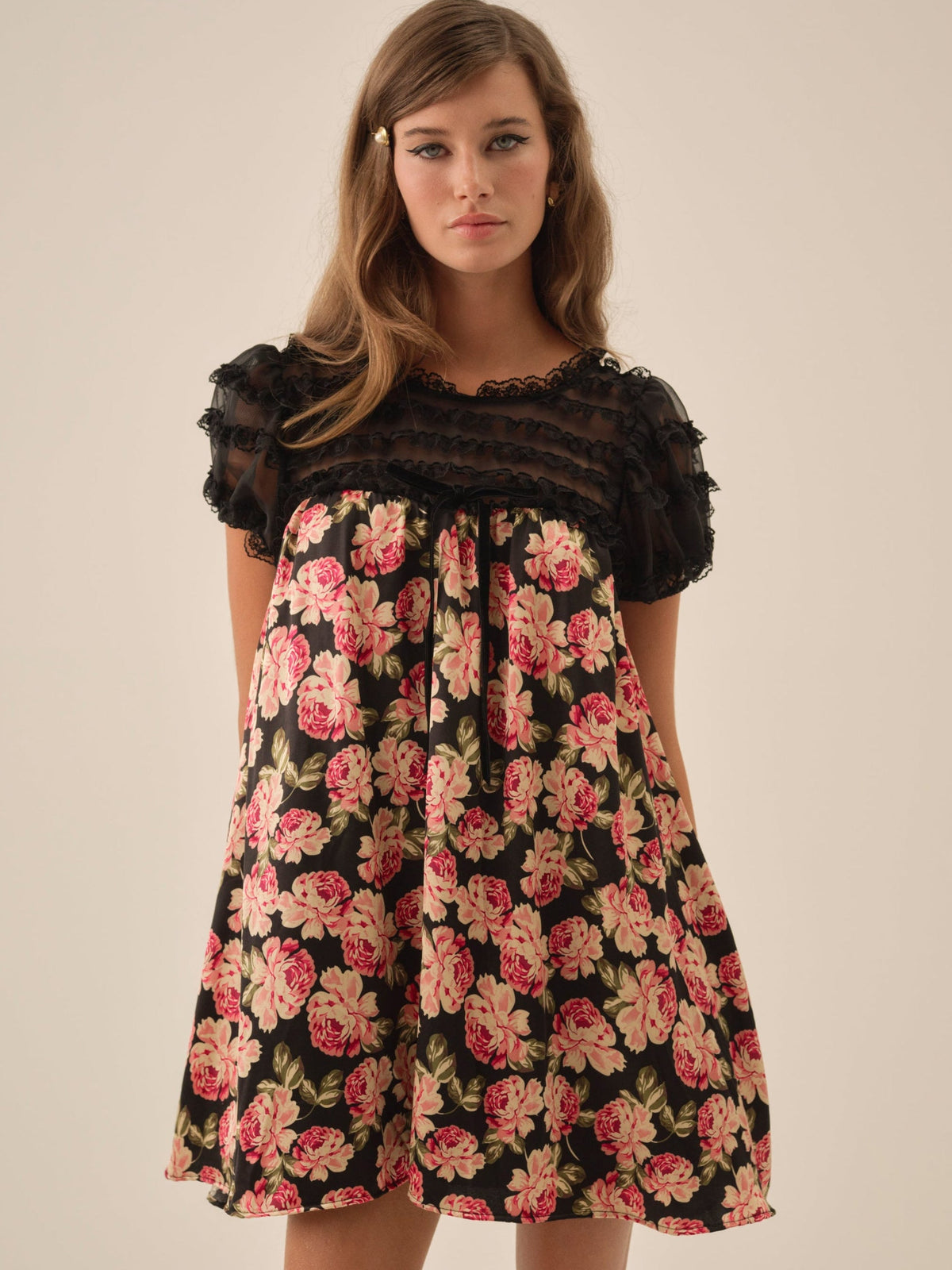 Belmond Floral Mini Dress - Black