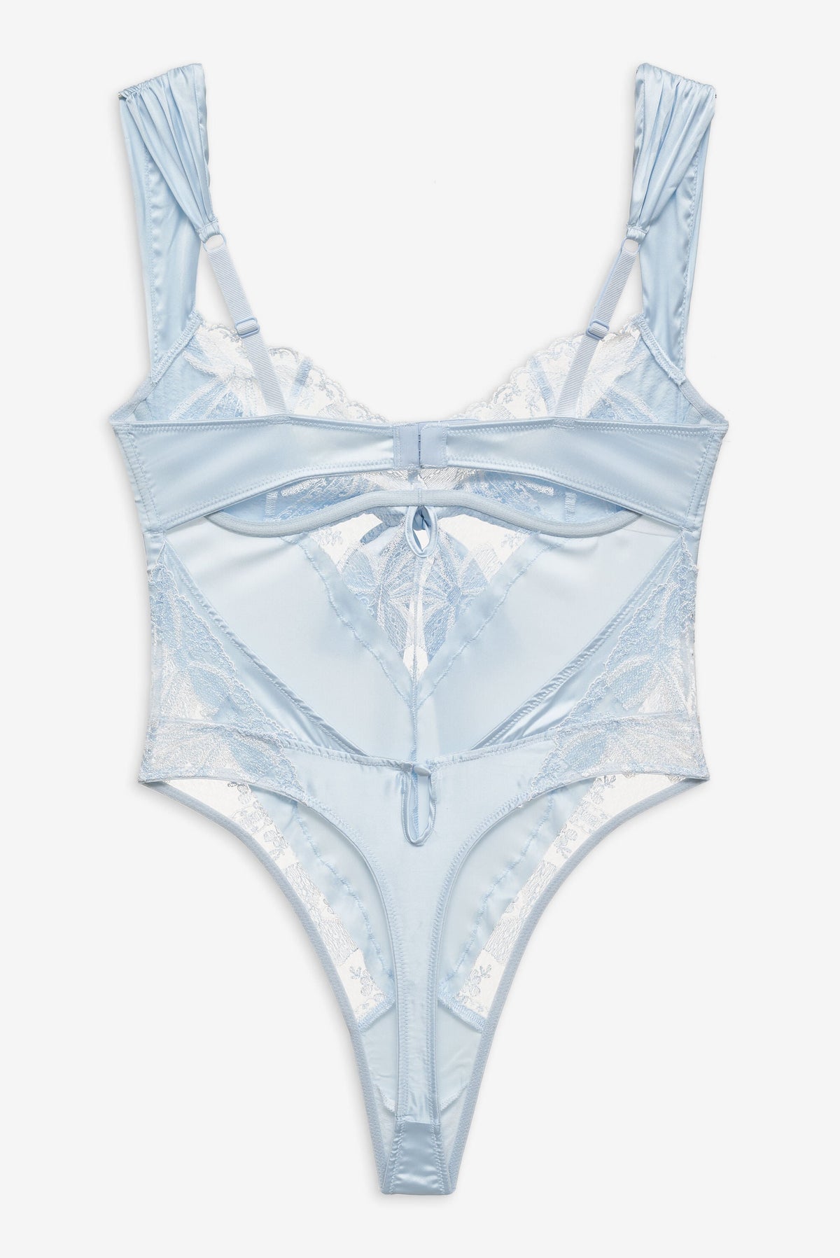 Blair Bow Bodysuit - Blue