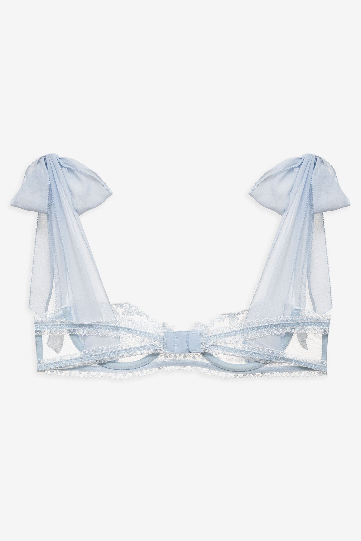 Blair Bow Underwire Bra - Blue