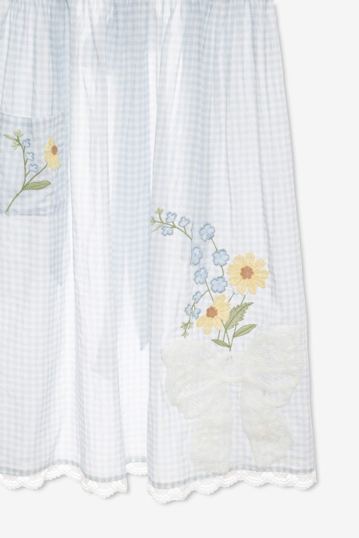 Bluebell Gingham Apron - Blue