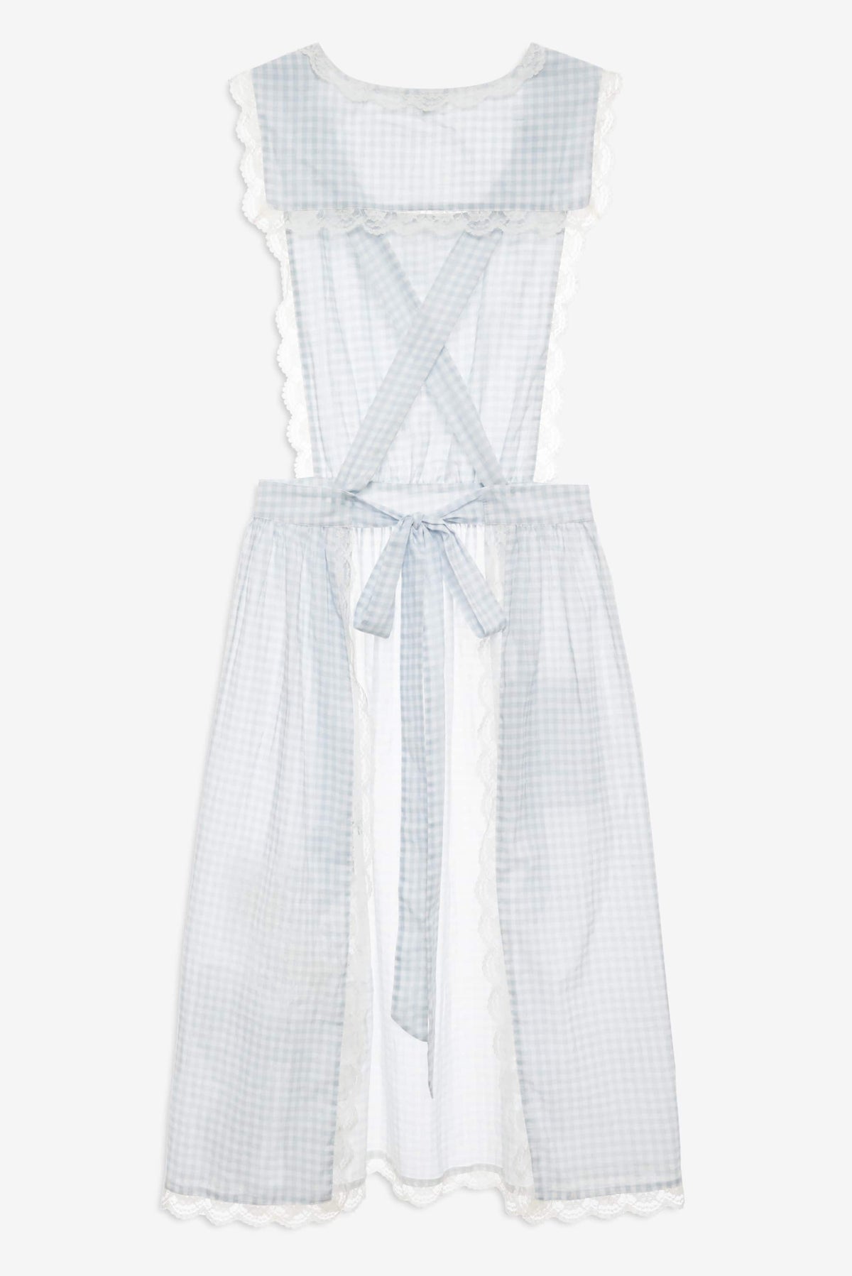 Bluebell Gingham Apron - Blue