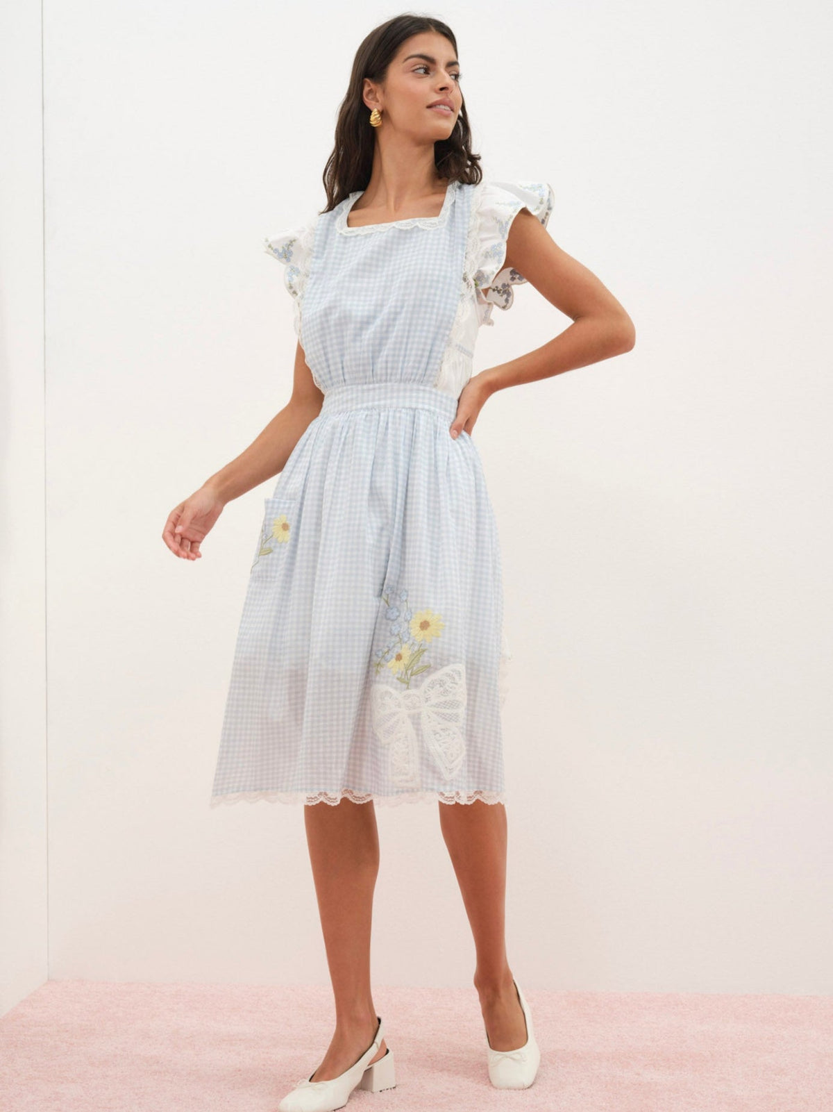Bluebell Gingham Apron