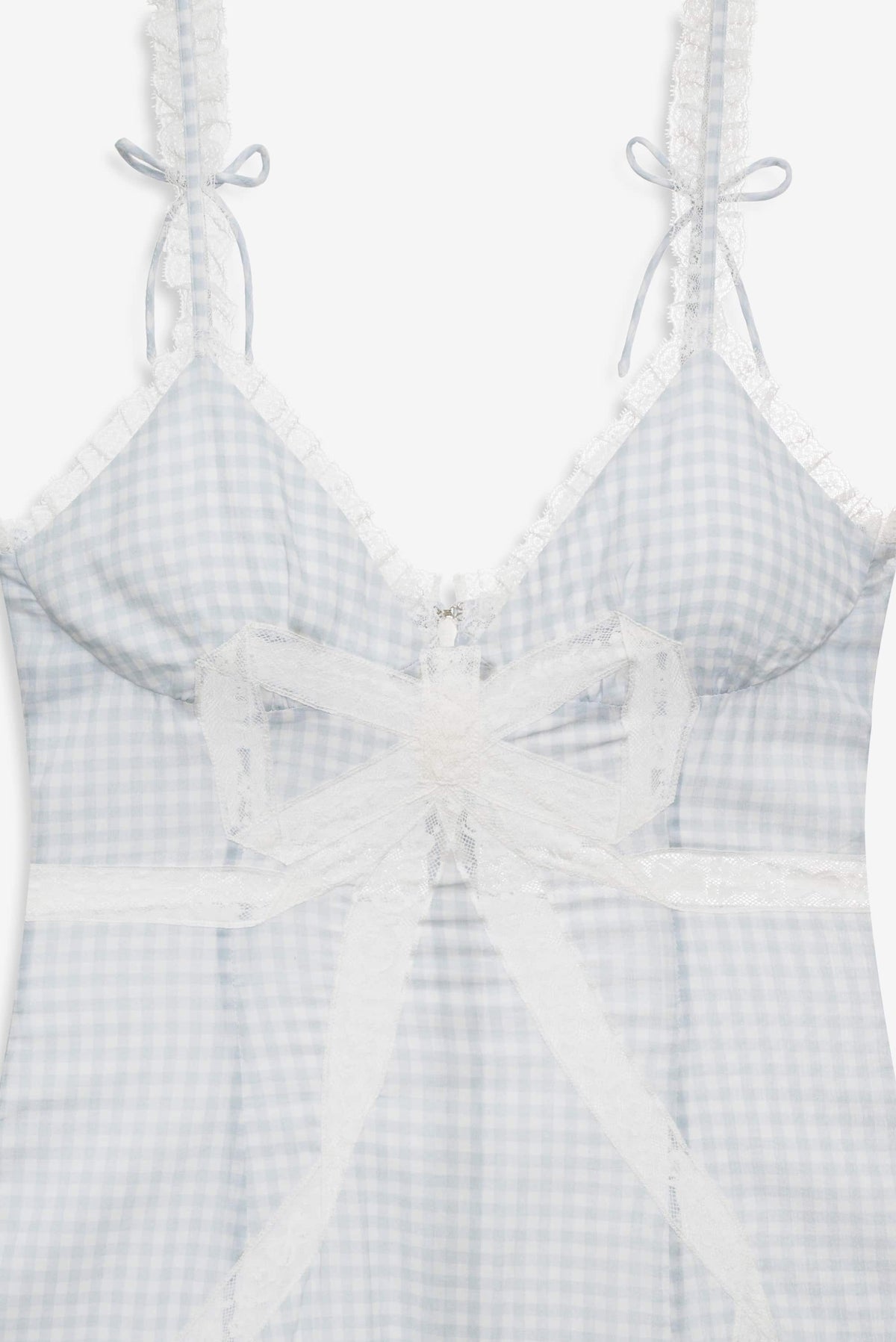 Bluebell Gingham Midi Dress - Blue
