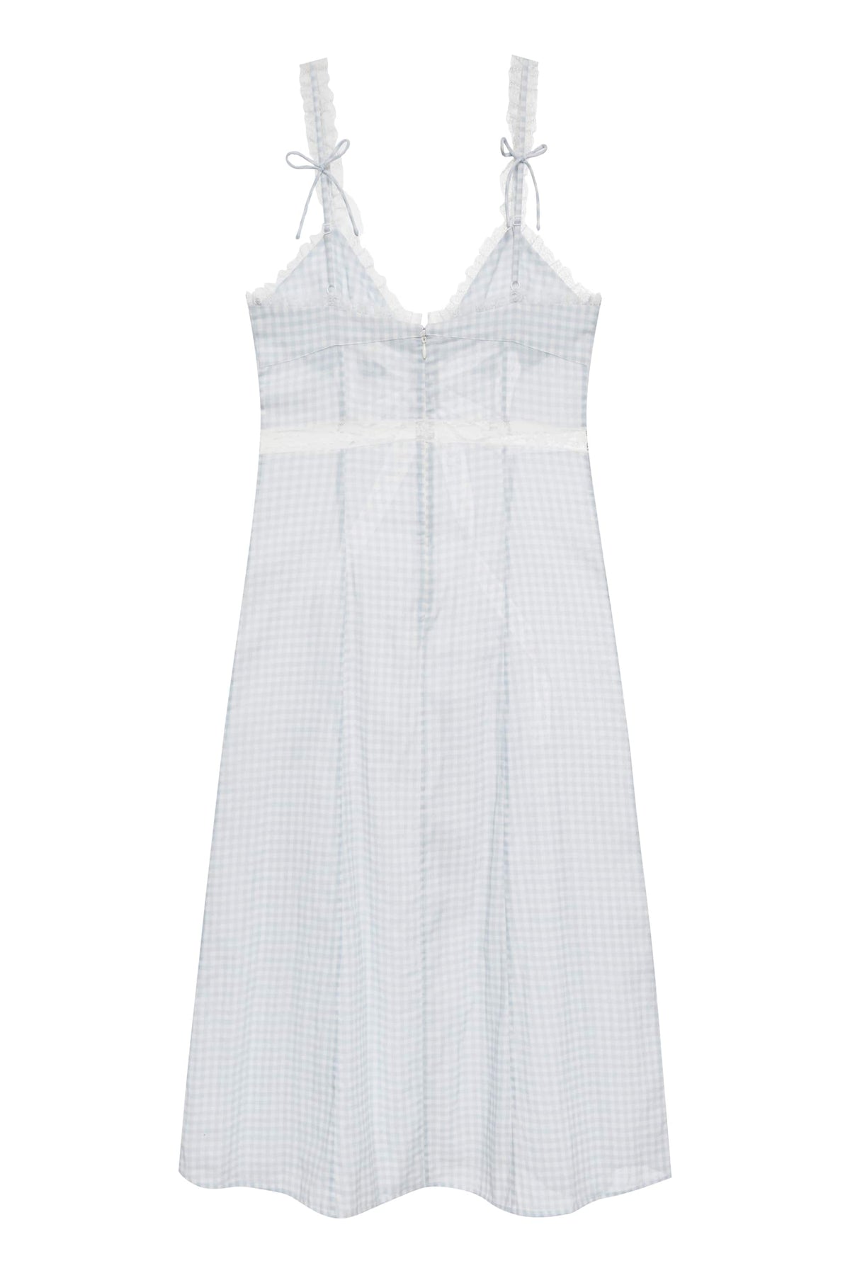 Bluebell Gingham Midi Dress - Blue