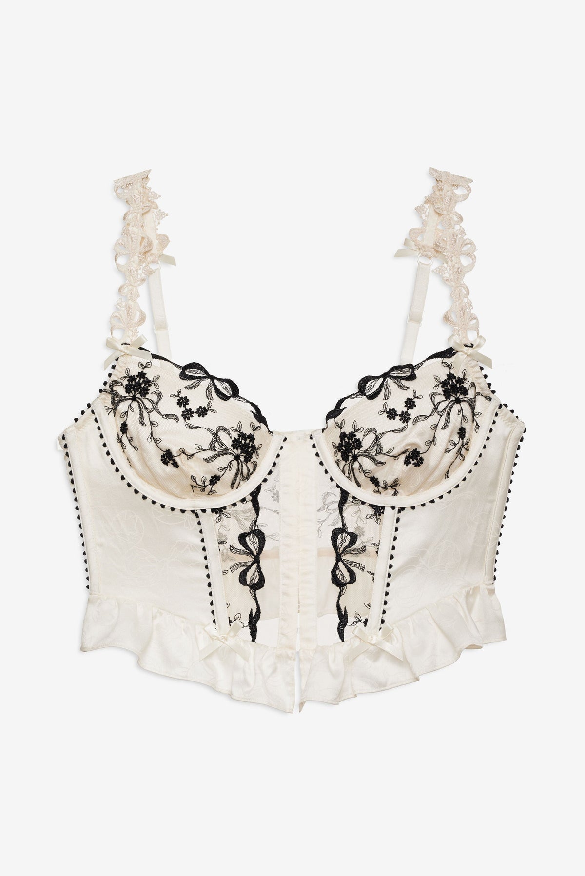 Bow Time Bustier - Cream