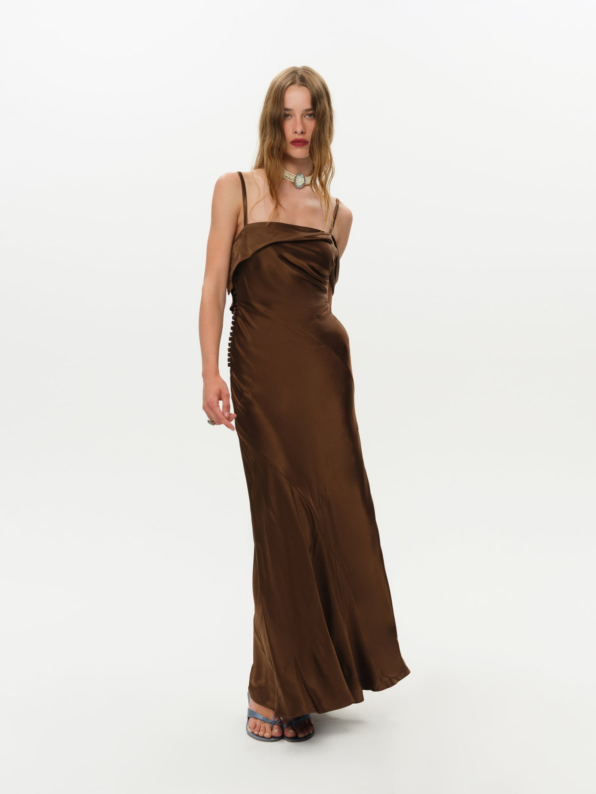 Jewel Maxi Dress - Brown