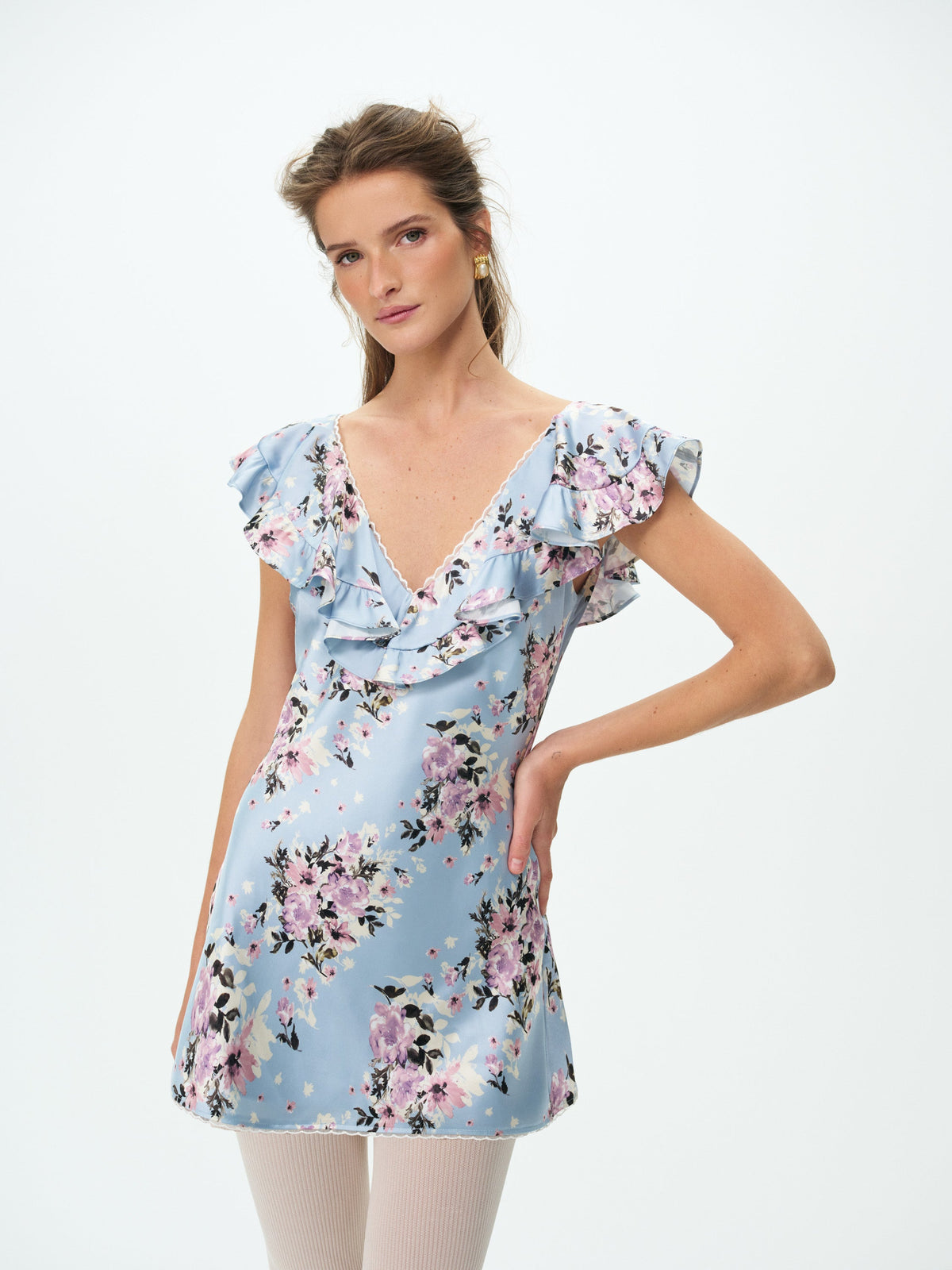 Magnolia Mini Dress - Blue