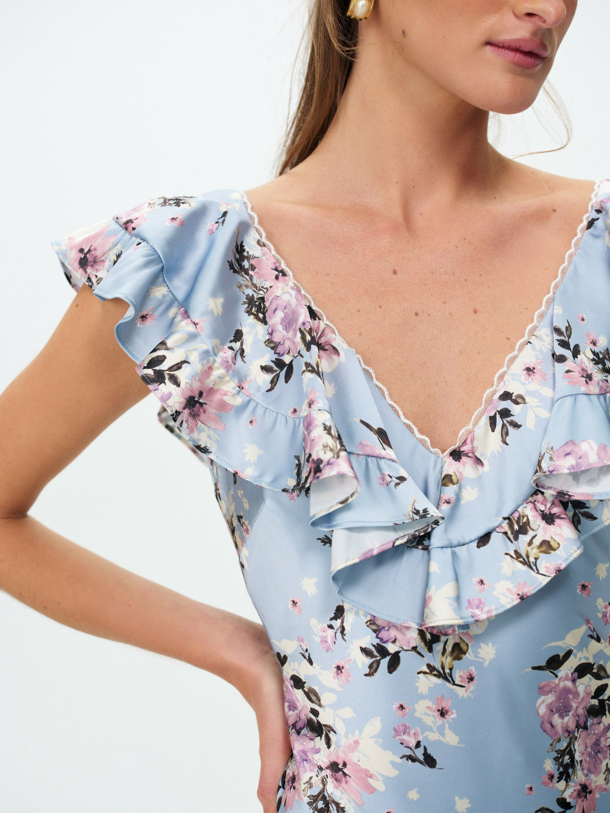 Magnolia Mini Dress - Blue