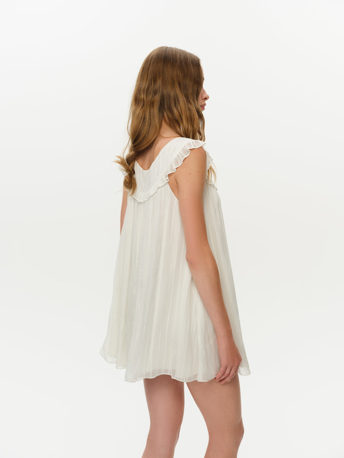 All Aboard Mini Dress - White