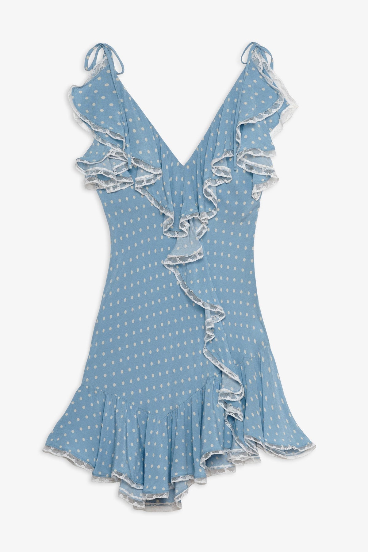 Stormie Dot Mini Dress - Blue