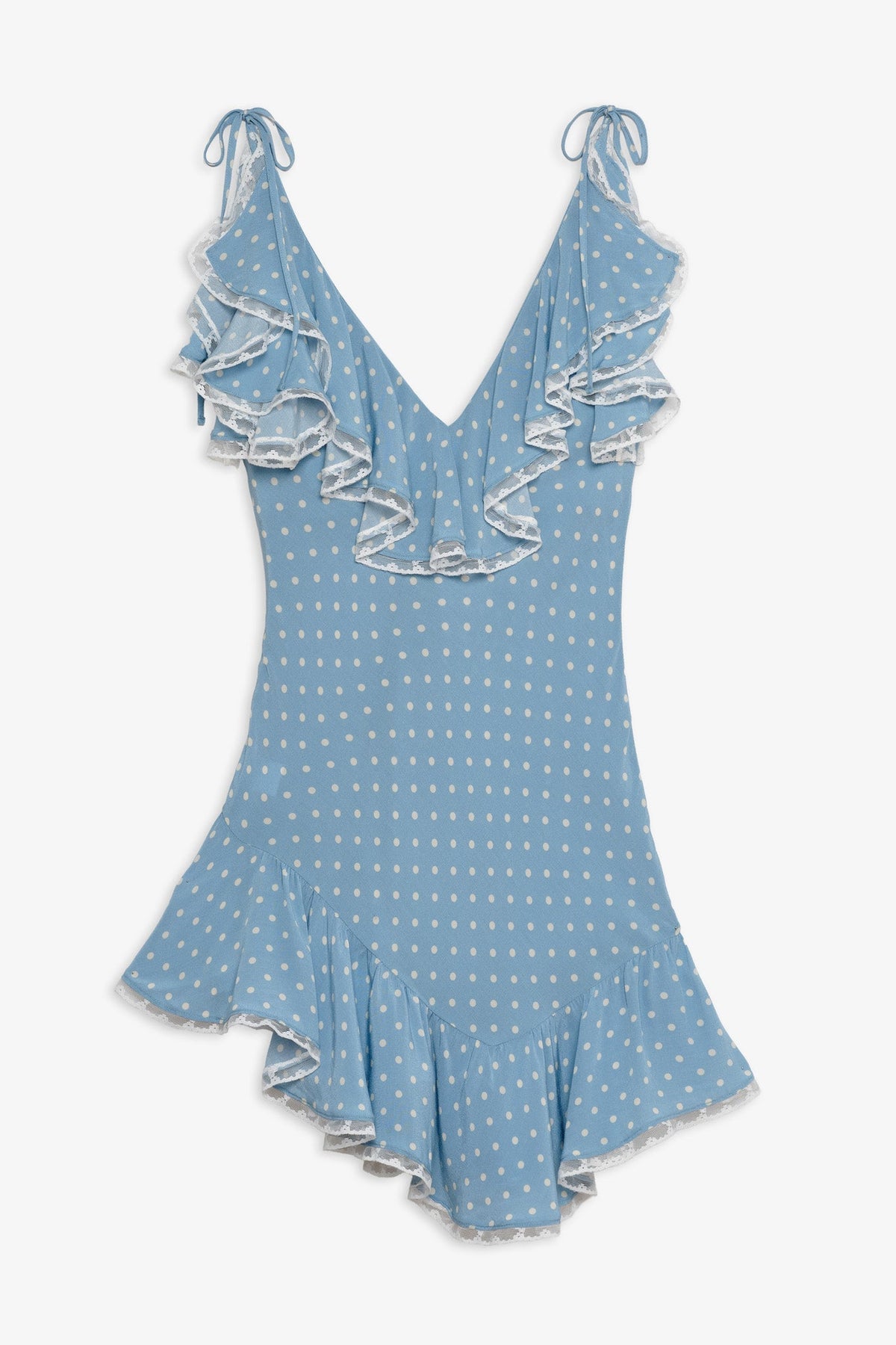 Stormie Dot Mini Dress - Blue