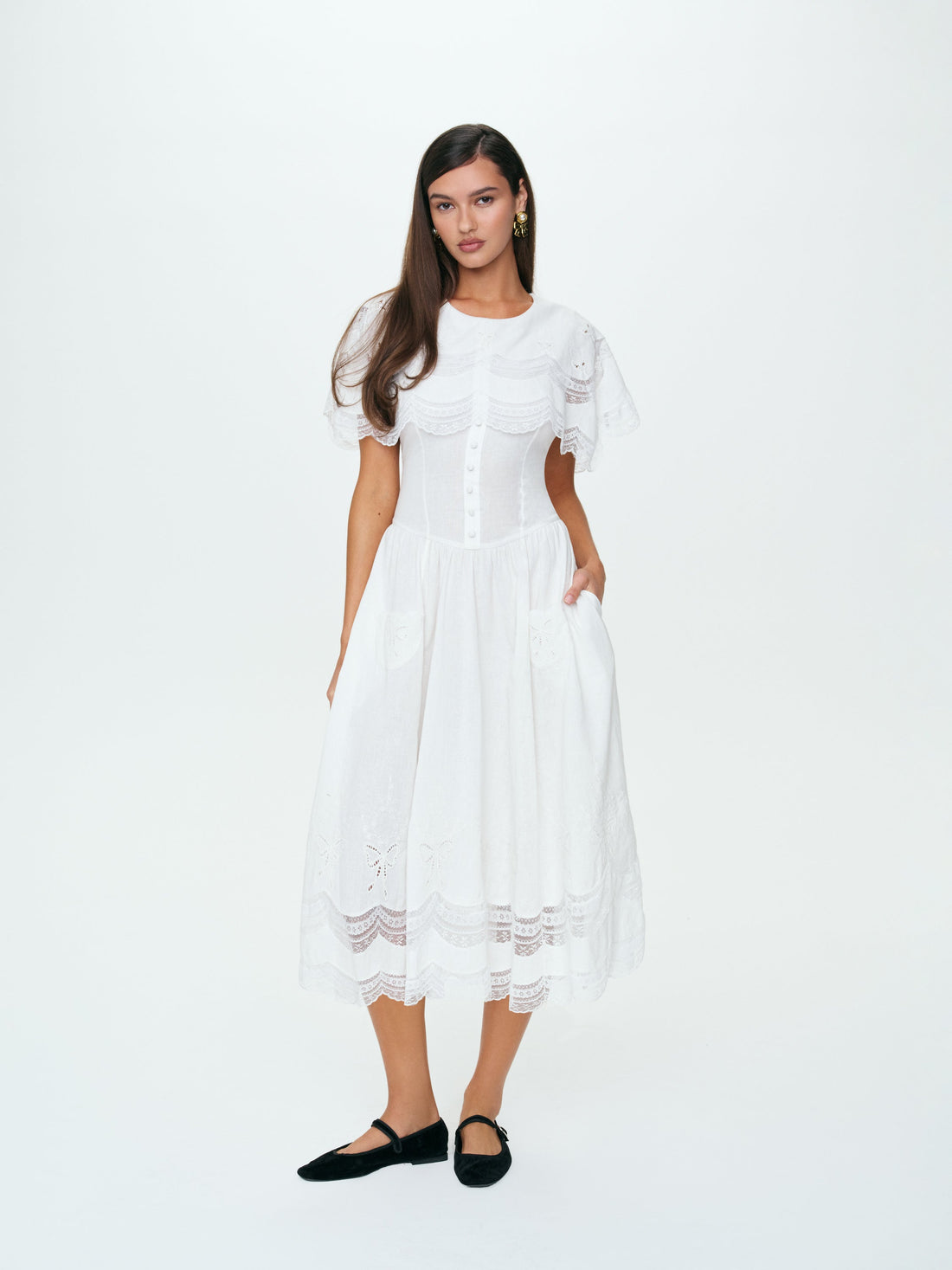 Willow Linen Midi Dress
